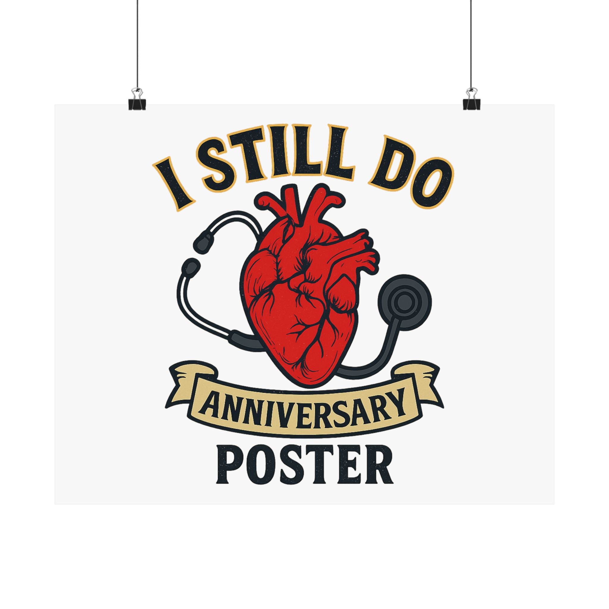 I Still Do Anniversary Poster Medical Nurse Doctor Gift, Healthcare Couples Wall Art, Vintage Heart Wedding Print, Nurses Week Gift