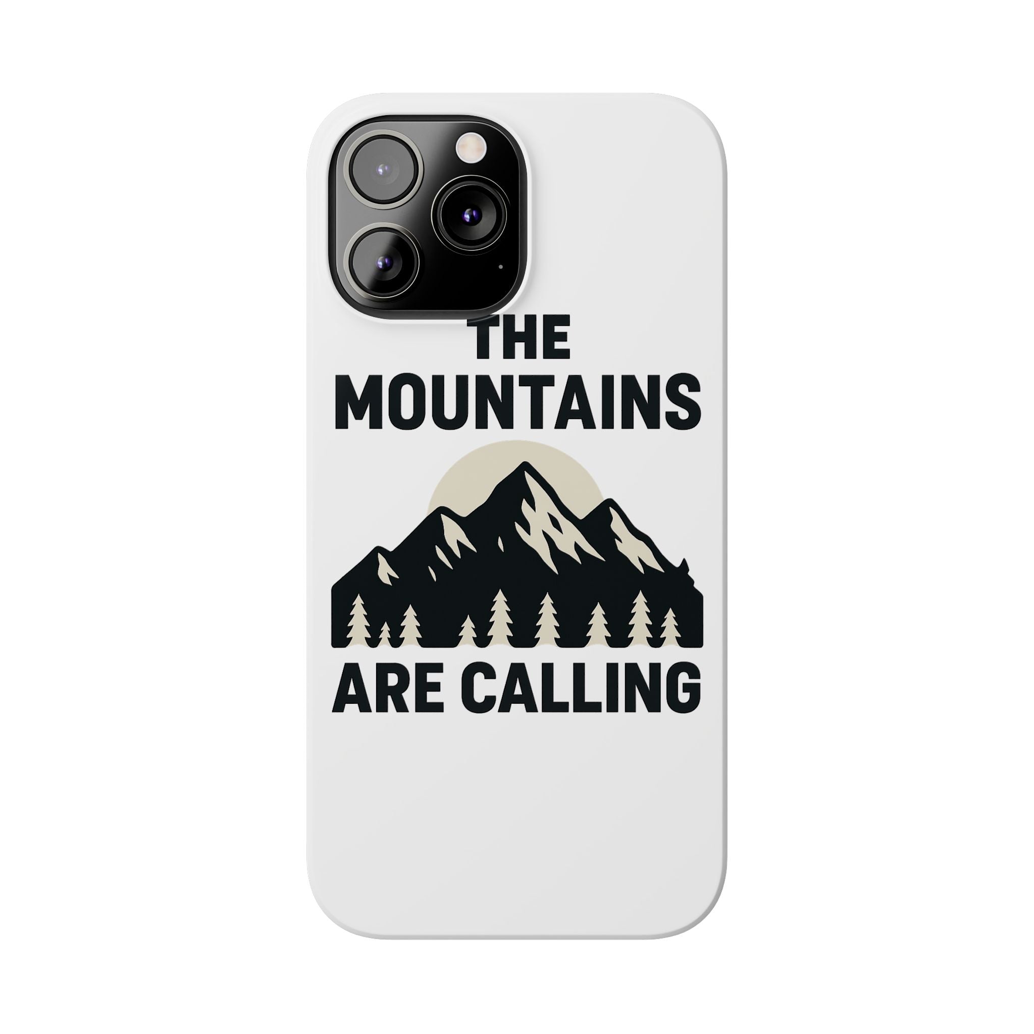Mountains Are Calling Phone Case, Minimalist Mountain Range Silhouette, Nature Lover Gift, Hiker Adventure Outdoor Enthusiast