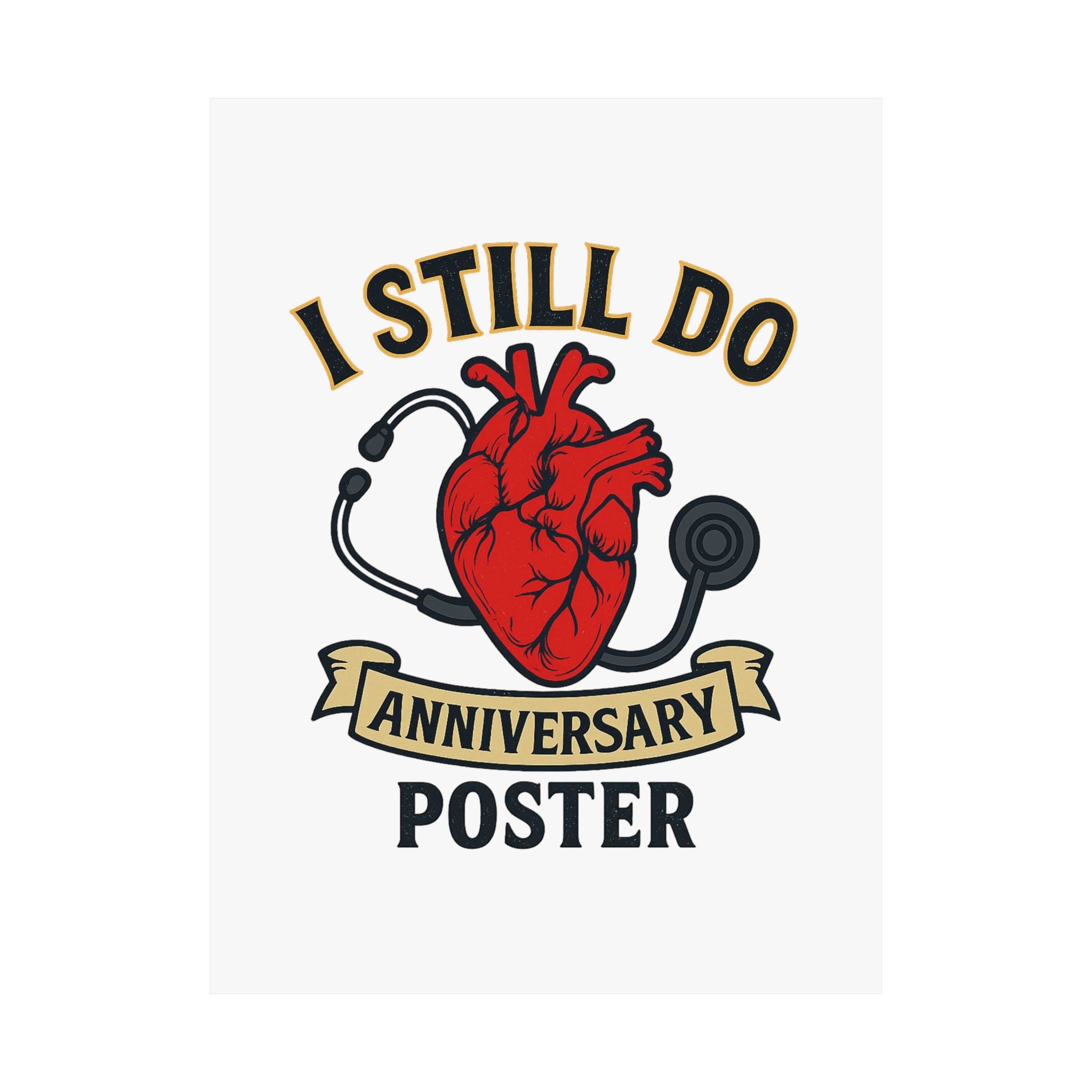 I Still Do Anniversary Poster Medical Nurse Doctor Gift, Healthcare Couples Wall Art, Vintage Heart Wedding Print, Nurses Week Gift