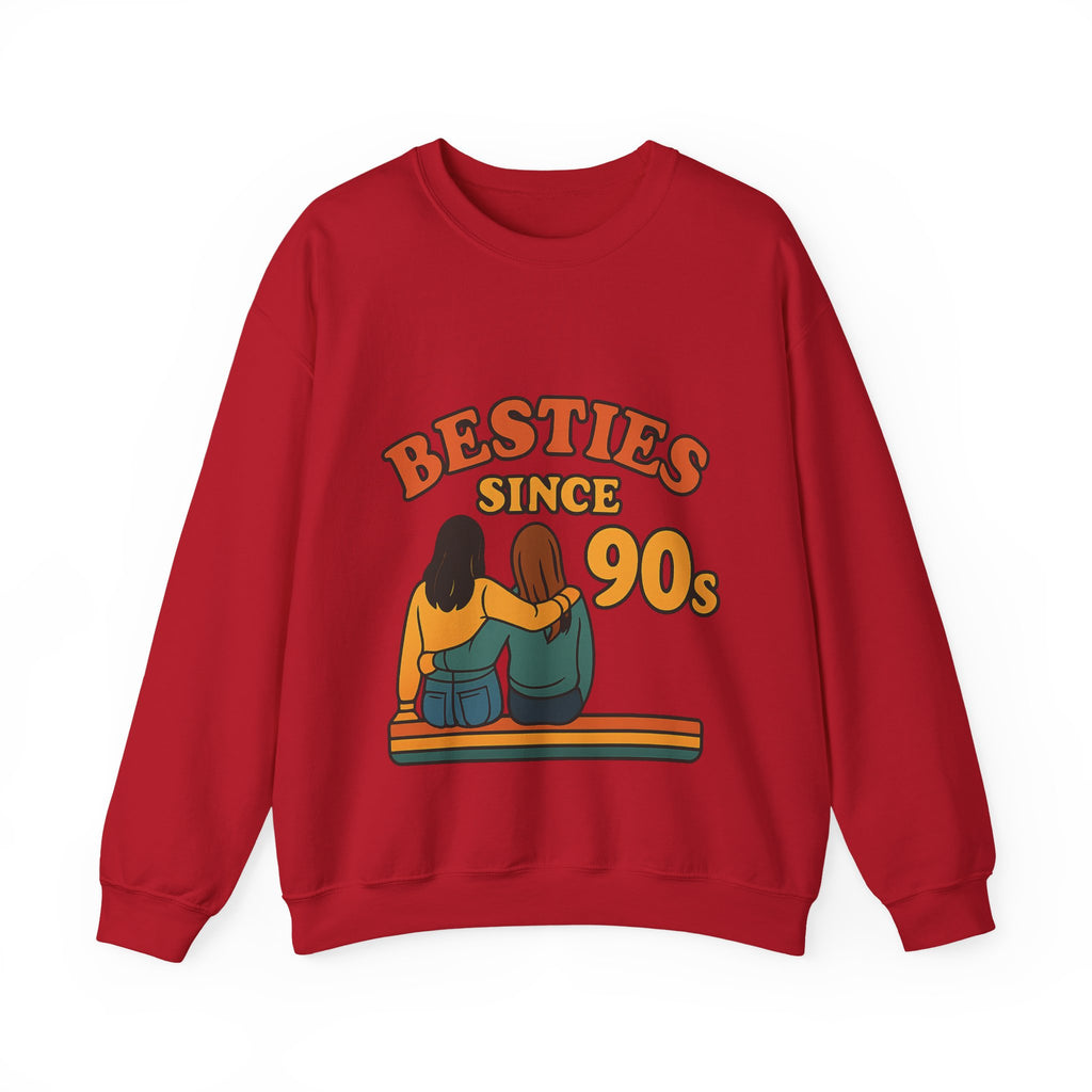 Besties Since Retro Years Sweatshirt 90s Nostalgia Best Friend Gift Friendship Anniversary Vintage Aesthetic Crewneck