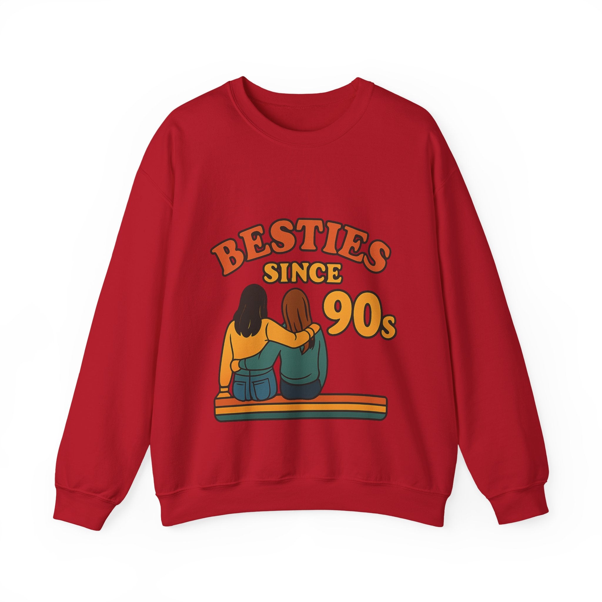 Besties Since Retro Years Sweatshirt 90s Nostalgia Best Friend Gift Friendship Anniversary Vintage Aesthetic Crewneck