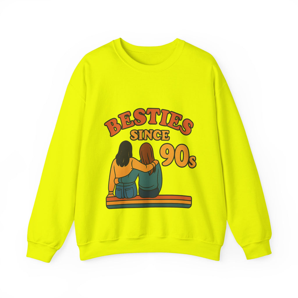 Besties Since Retro Years Sweatshirt 90s Nostalgia Best Friend Gift Friendship Anniversary Vintage Aesthetic Crewneck
