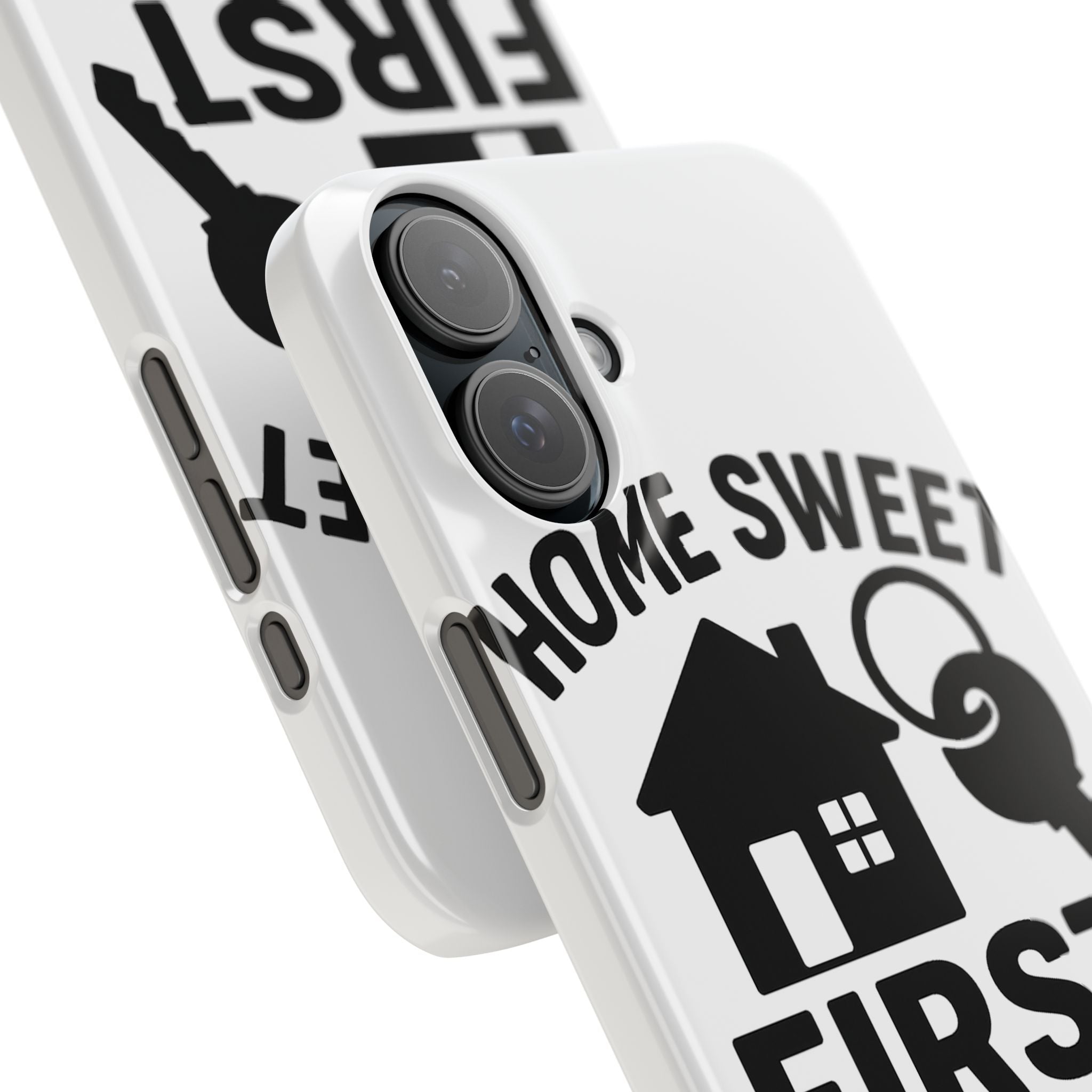 First Home Phone Case New Homeowner Gift Housewarming Present House Keys Milestone Typography Home Sweet First Home Decor