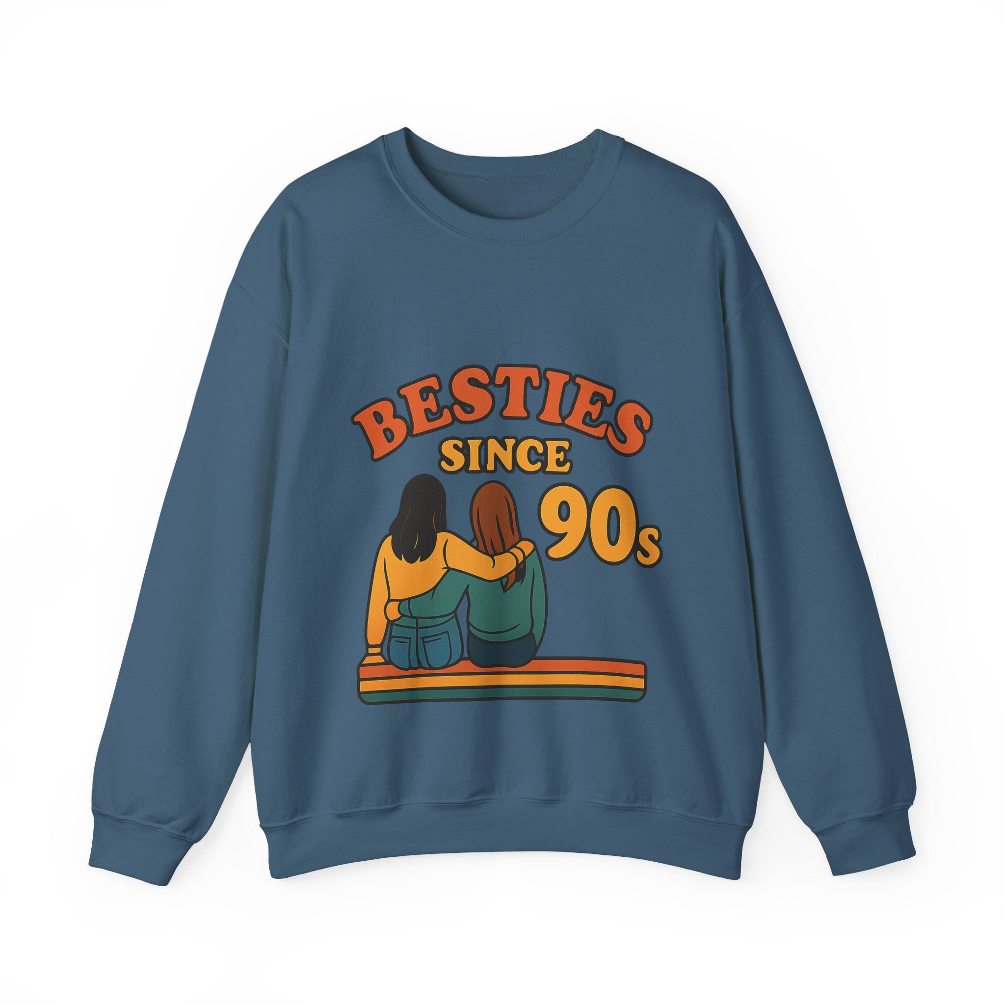 Besties Since Retro Years Sweatshirt 90s Nostalgia Best Friend Gift Friendship Anniversary Vintage Aesthetic Crewneck