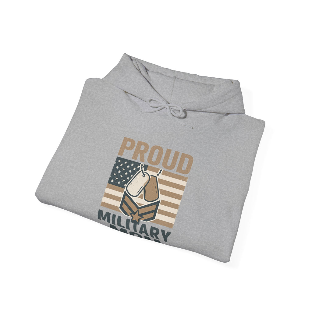 Proud Military Mom Hoodie, Strong Heart Army Mom Gift, Navy Mom Sweatshirt, Air Force Marine Mom, Service Member Mother Apparel