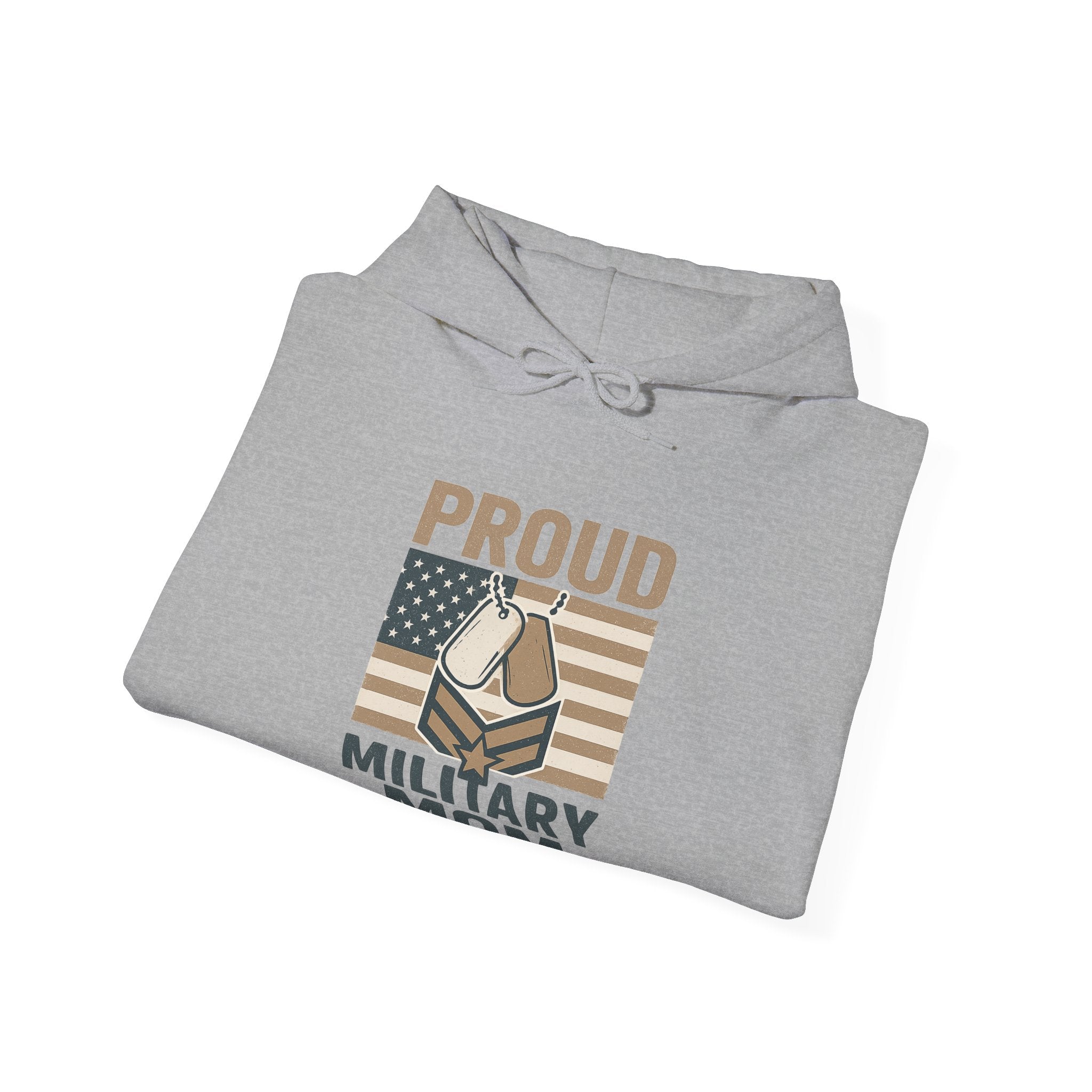 Proud Military Mom Hoodie, Strong Heart Army Mom Gift, Navy Mom Sweatshirt, Air Force Marine Mom, Service Member Mother Apparel