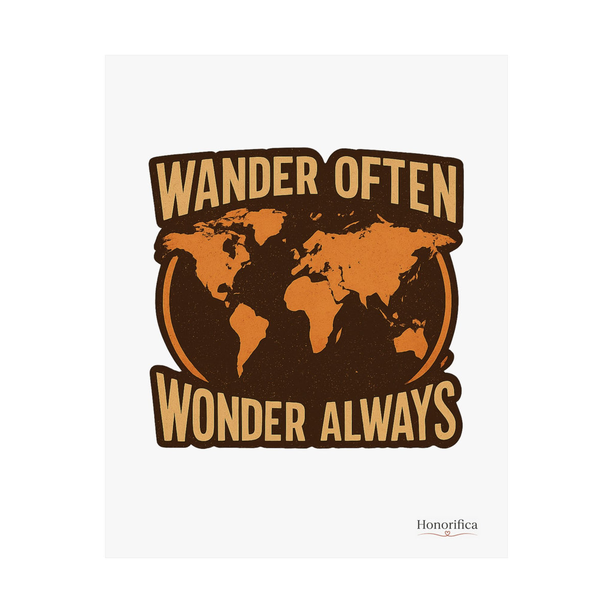 Wander Often Wonder Always Print, Vintage World Map Poster, Travel Wall Art, Wanderlust Decor, Adventure Quote, Dorm Room Decor
