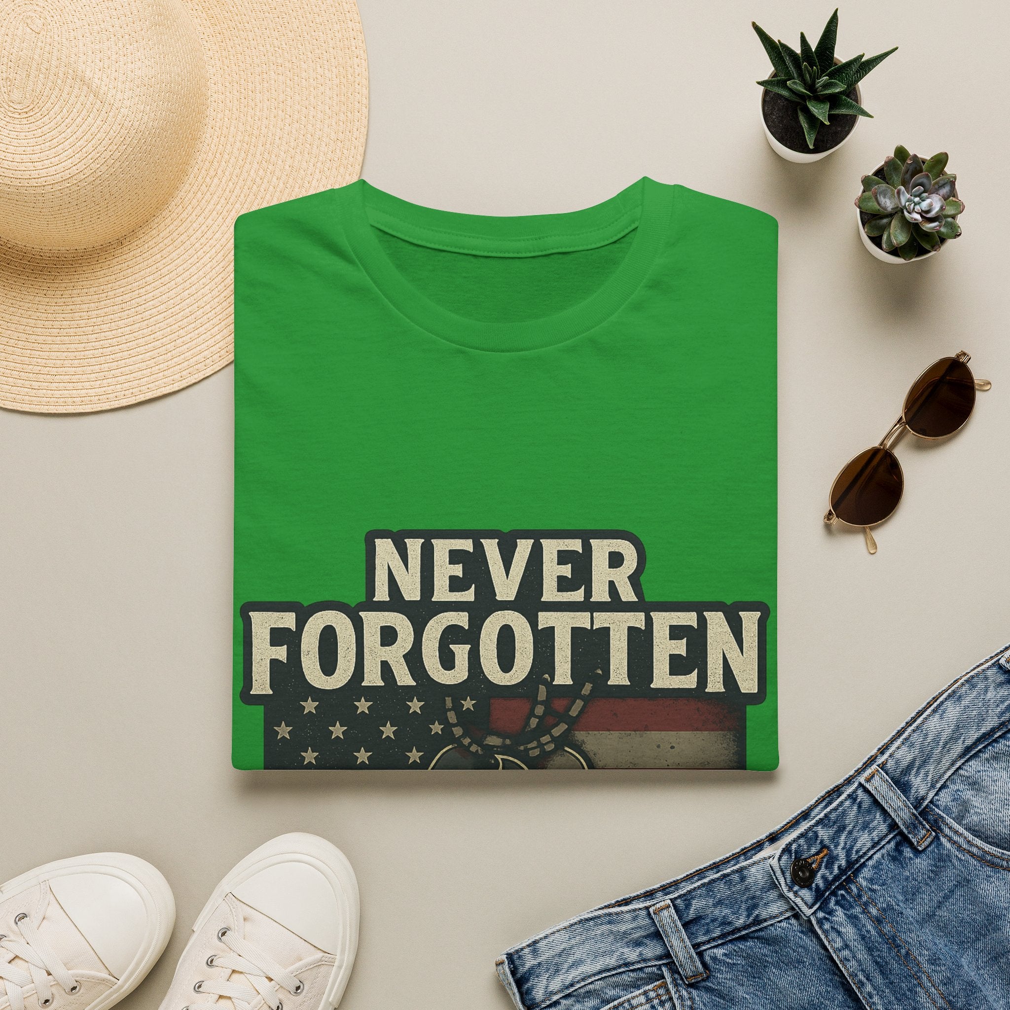 Never Forgotten Veteran Memorial Shirt Custom Name Military Tribute Tee Gold Star Family Gift Personalized Remembrance Tshirt