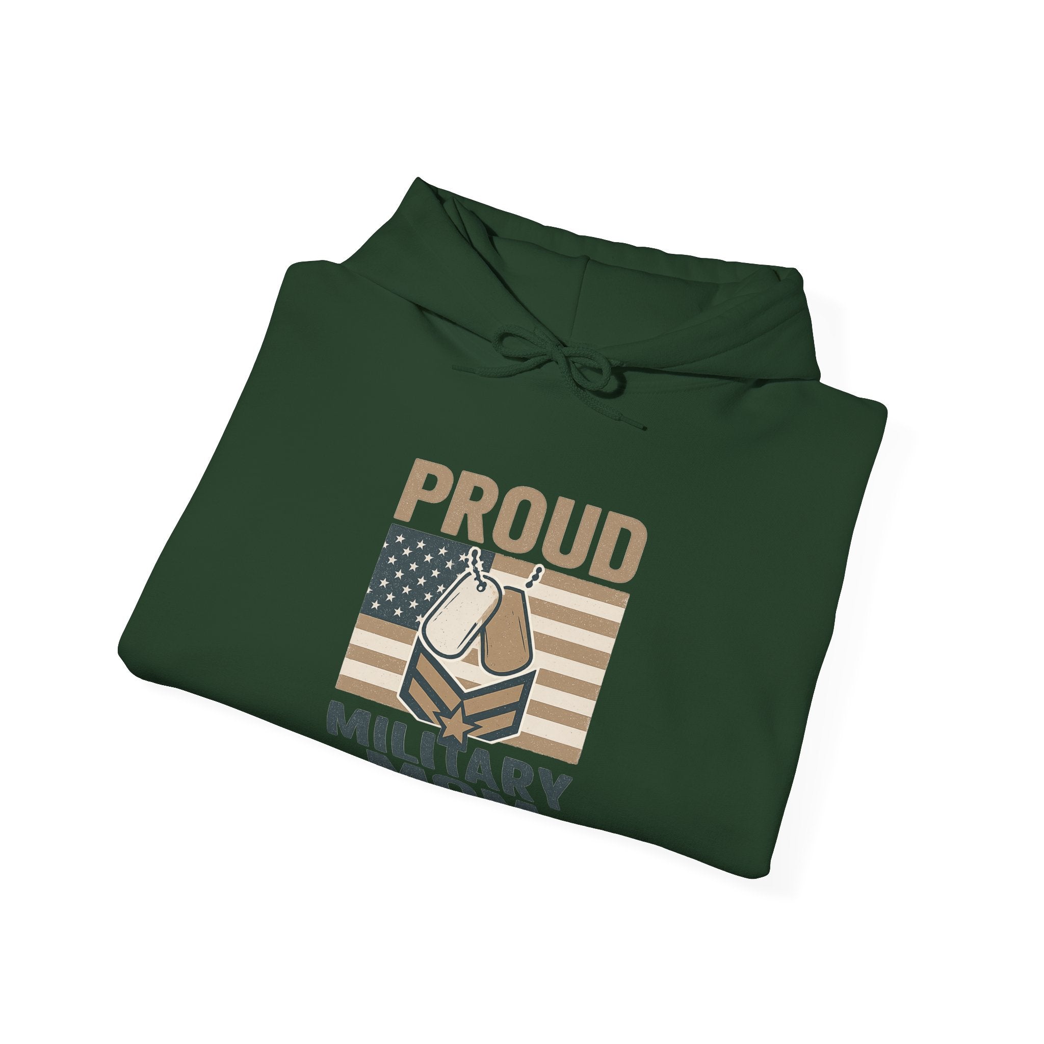 Proud Military Mom Hoodie, Strong Heart Army Mom Gift, Navy Mom Sweatshirt, Air Force Marine Mom, Service Member Mother Apparel
