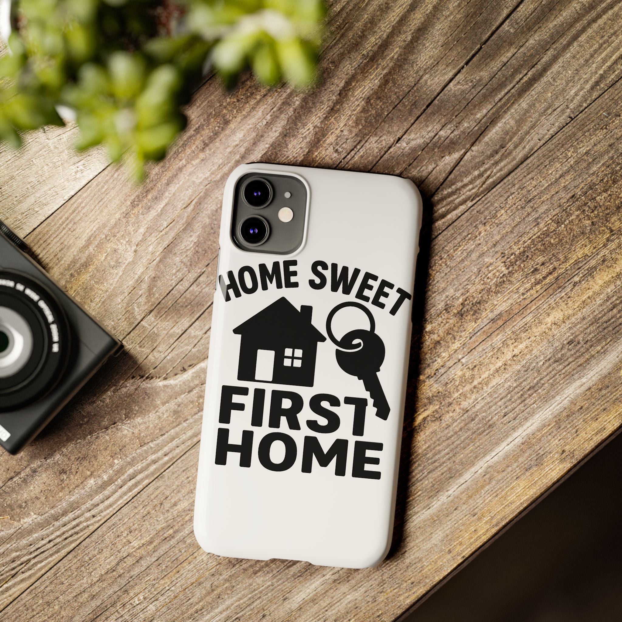 First Home Phone Case New Homeowner Gift Housewarming Present House Keys Milestone Typography Home Sweet First Home Decor