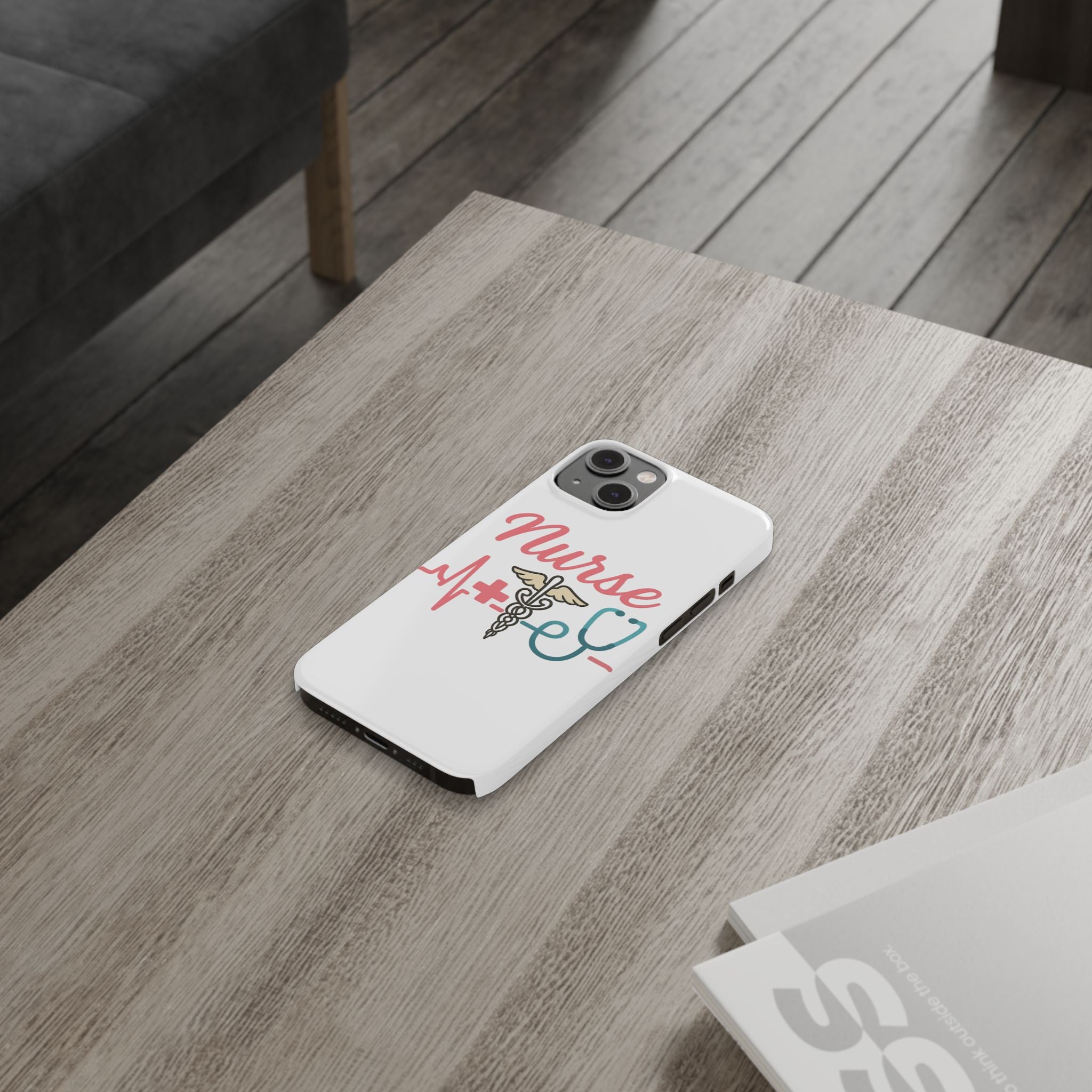 Nurse Phone Case EKG Heartbeat Medical Gift for Nurses RN Nursing Student Appreciation Gift Healthcare Worker iPhone Case