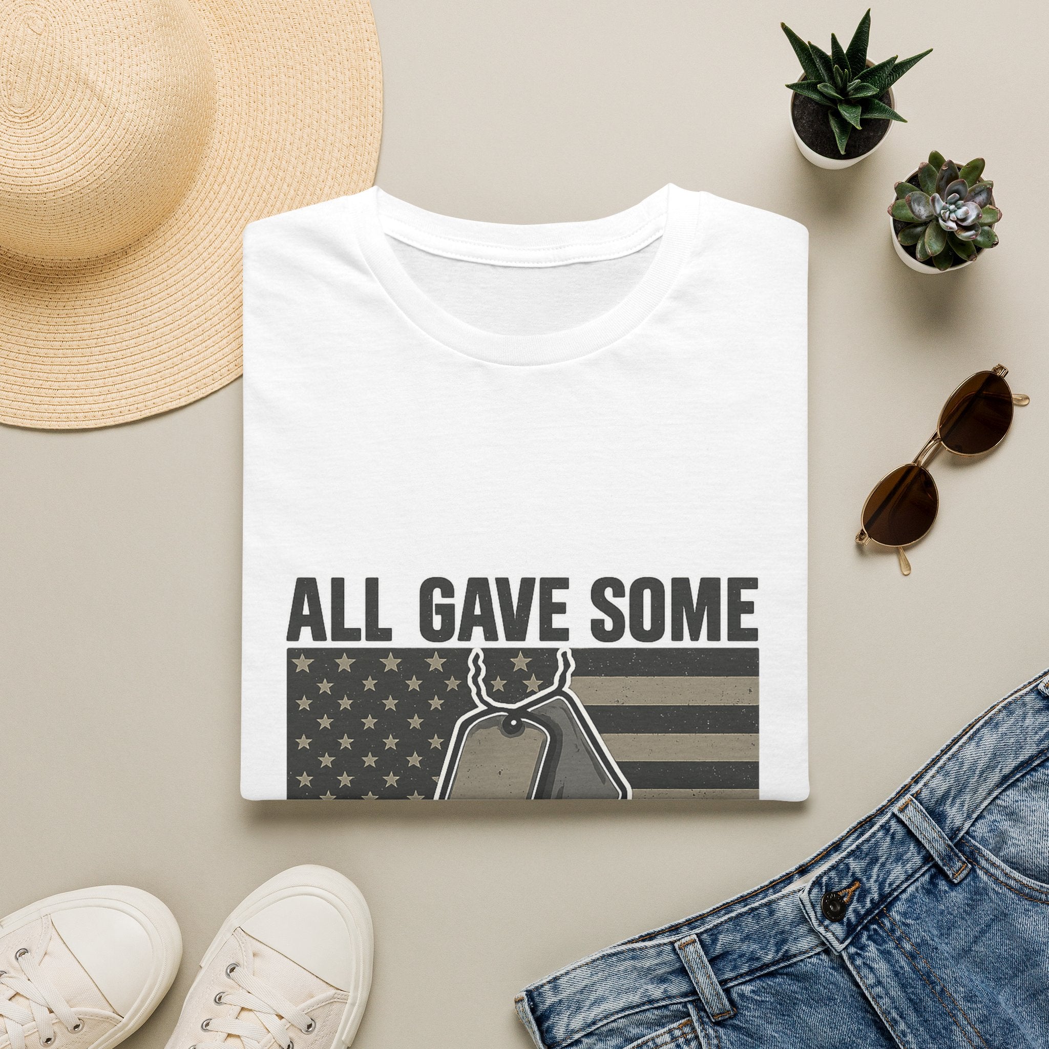 Custom Veteran Shirt | All Gave Some Some Gave All | Personalized Veterans Day Gift | Military Family Pride Tshirt with Name & Dates