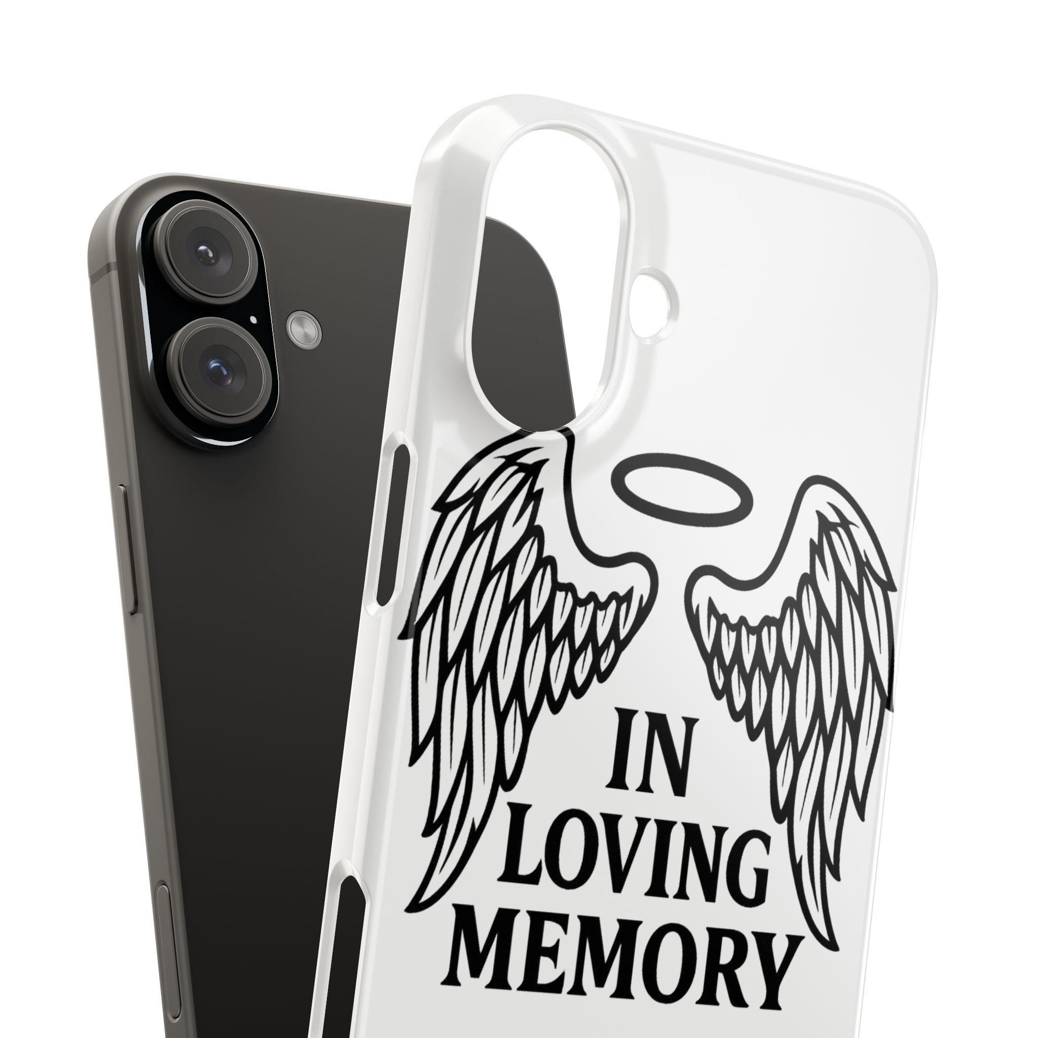 Guardian Angel Wings Phone Case In Loving Memory Sympathy Gift Memorial Remembrance Heaven Spiritual Protection Loss Grief Support