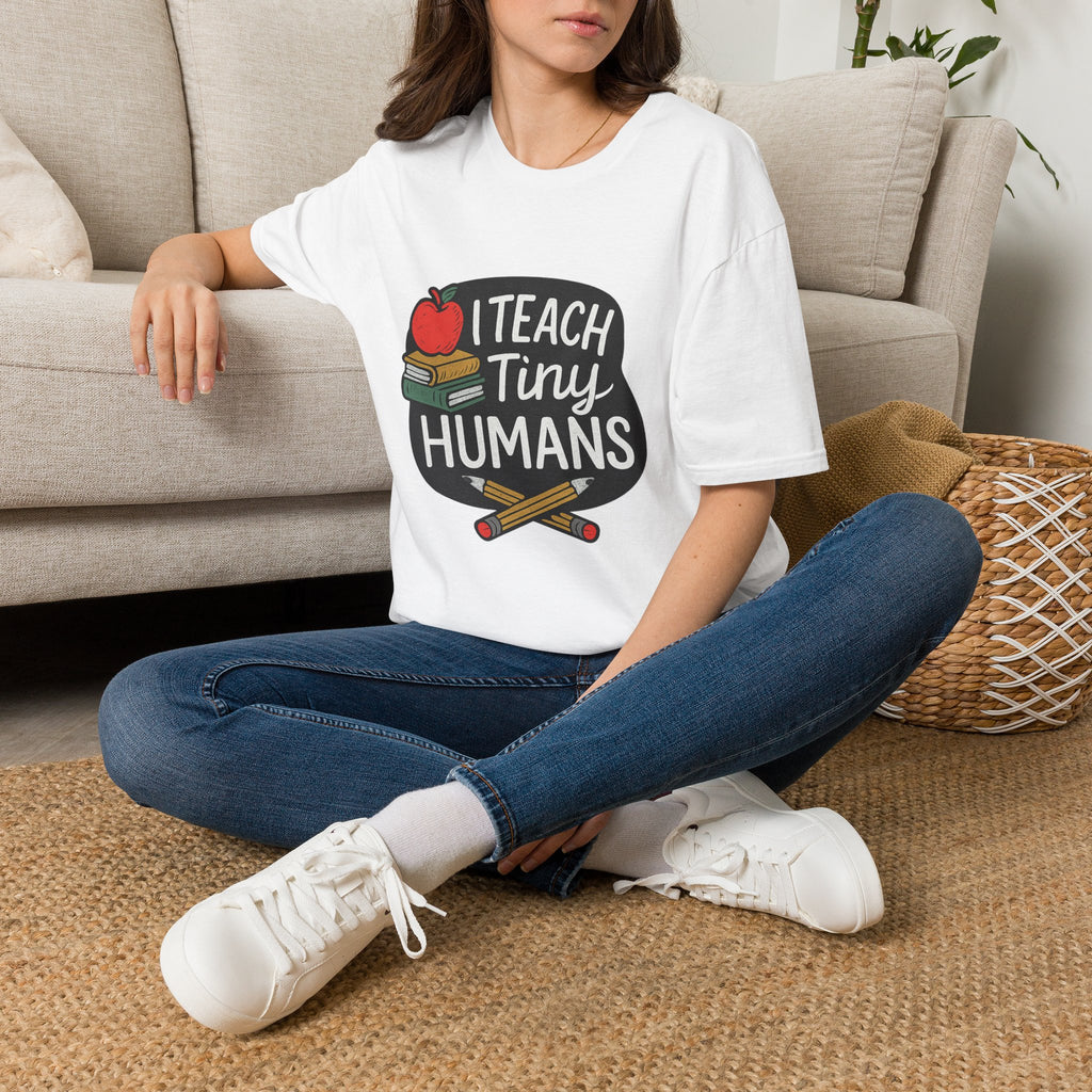 I Teach Tiny Humans T-Shirt, Preschool Teacher Shirt, Kindergarten Teacher Gift, Daycare Worker Tee, Early Childhood Educator