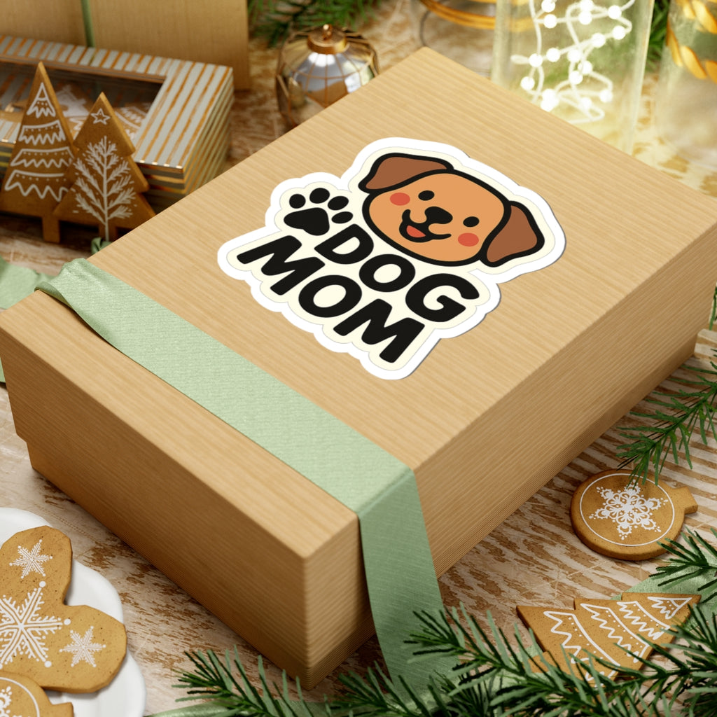 Dog Mom Sticker, Dog Lover Gift, Puppy Mom Life Decal, Pet Parent Laptop Sticker, Dog Owner Gift, Cute Dog Sticker Waterproof