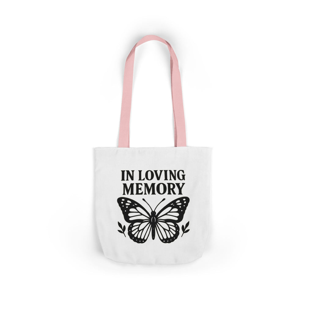 Butterfly Memorial Tote Bag, In Loving Memory Gift, Funeral Remembrance, Celebration of Life, Sympathy Gift for Loss