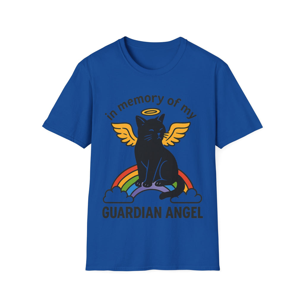Rainbow Bridge Cat Memorial Shirt, Guardian Angel Cat Tshirt, Pet Loss Sympathy Gift, Cat Remembrance Shirt, Cat Lover Grief Gift
