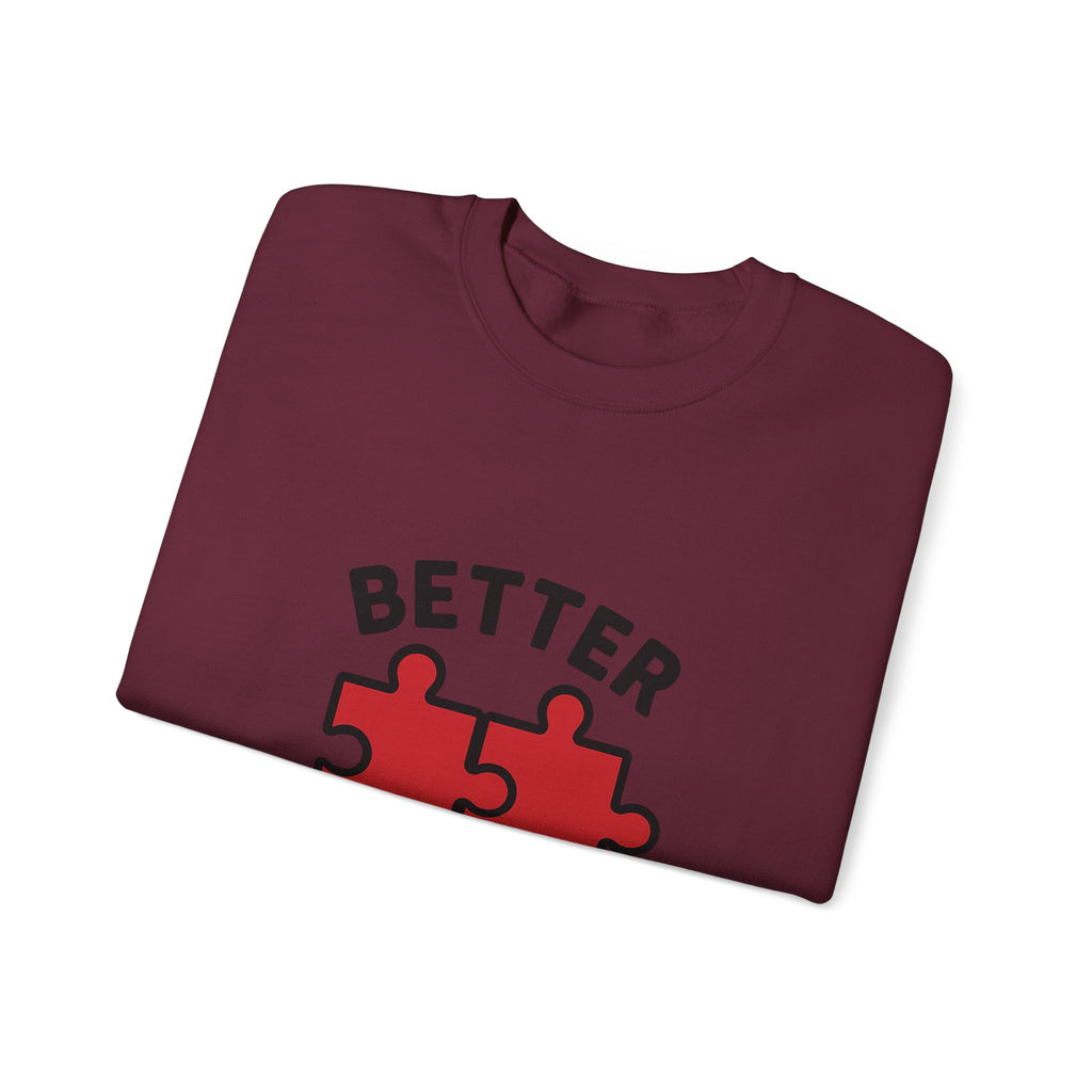 Couple Sweatshirt Better Together Puzzle Pieces Matching Sweatshirts Anniversary Gift for Couples Relationship Gift Valentine's Day