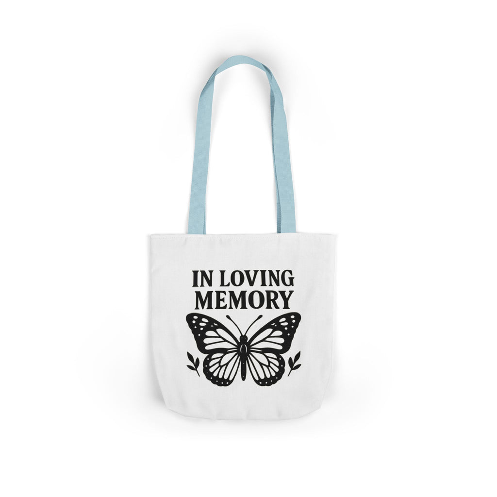 Butterfly Memorial Tote Bag, In Loving Memory Gift, Funeral Remembrance, Celebration of Life, Sympathy Gift for Loss