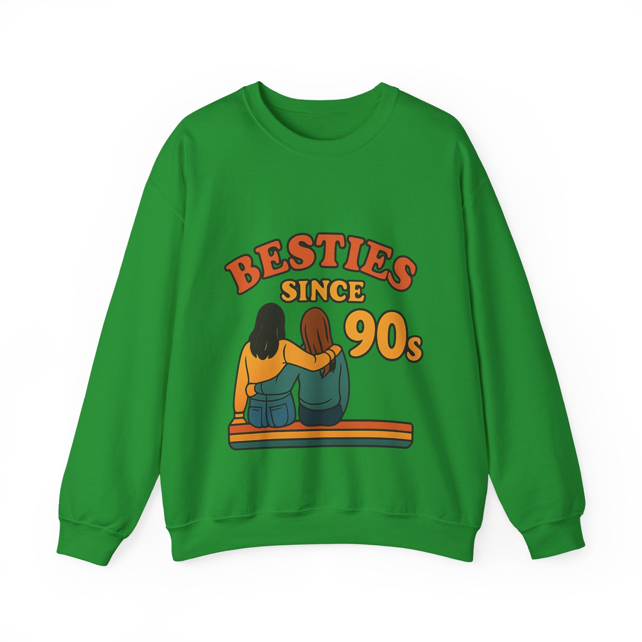 Besties Since Retro Years Sweatshirt 90s Nostalgia Best Friend Gift Friendship Anniversary Vintage Aesthetic Crewneck