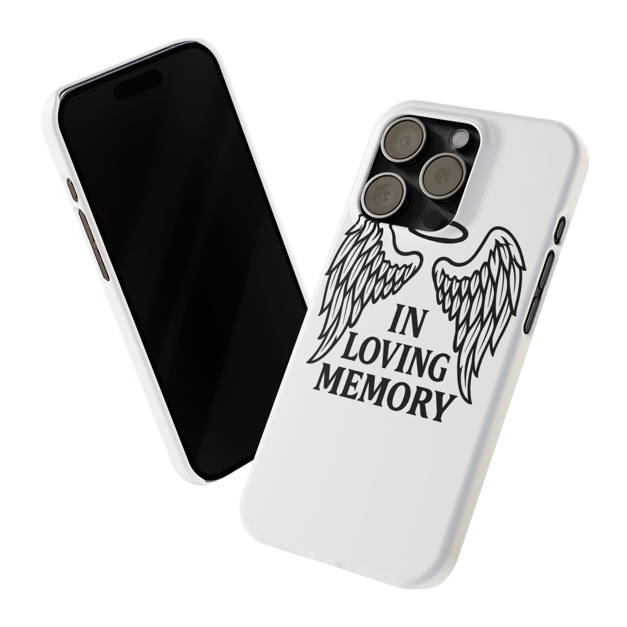 Guardian Angel Wings Phone Case In Loving Memory Sympathy Gift Memorial Remembrance Heaven Spiritual Protection Loss Grief Support