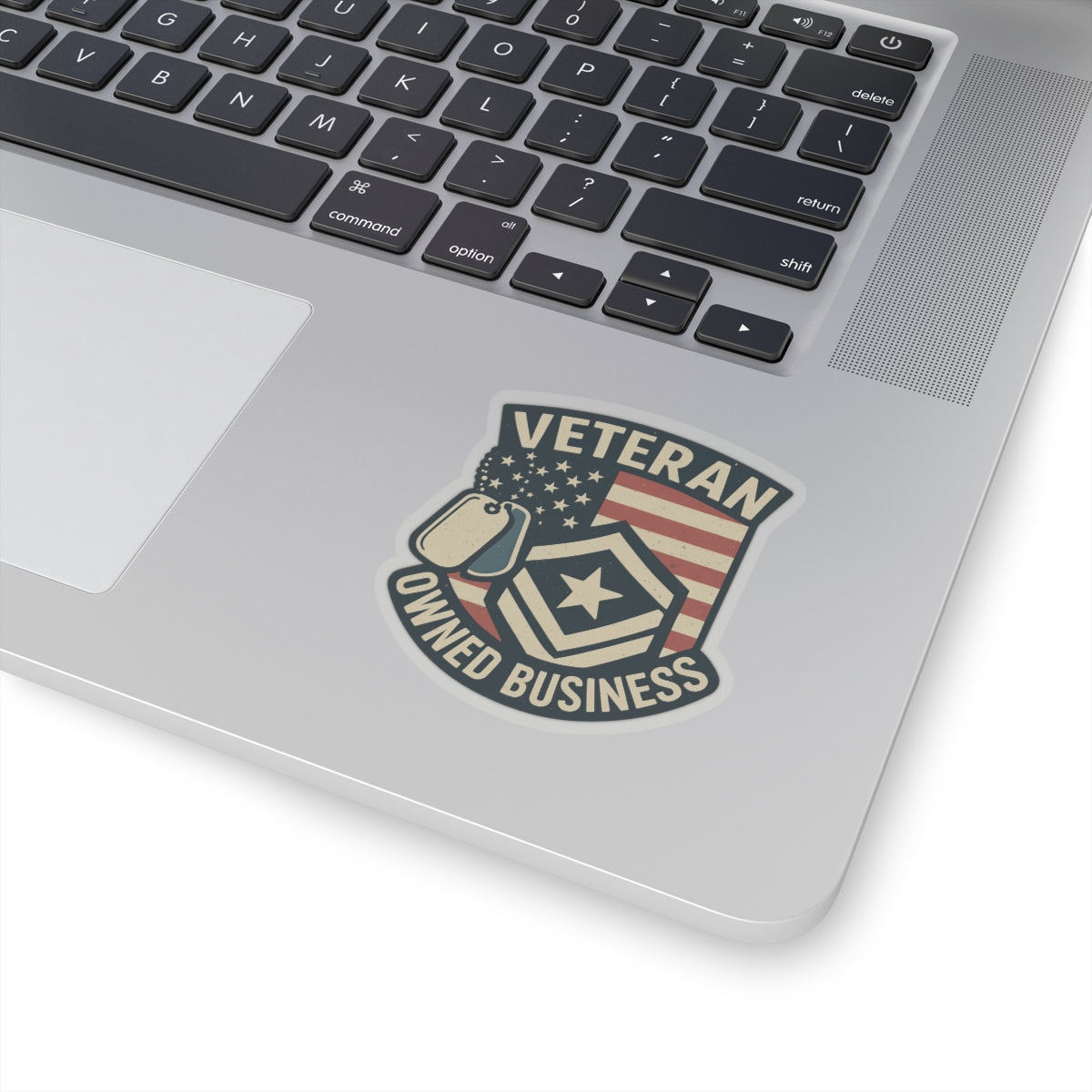 Veteran Owned Business Sticker, Support Veteran Business Decal, Military Owned Shop Badge, Patriotic Thank You Vet Small Business