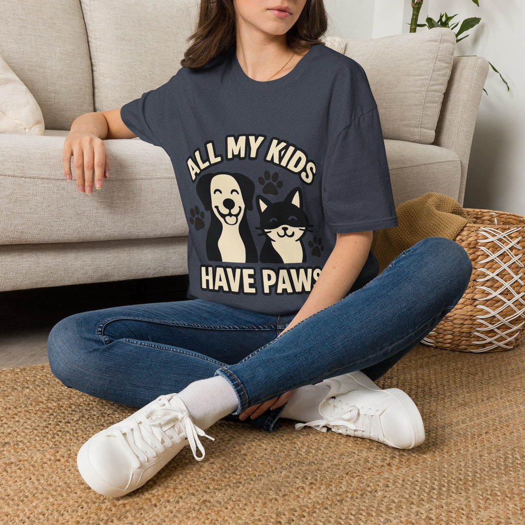 All My Kids Have Paws Shirt, Pet Mom T-Shirt, Dog Mom Cat Mom Gift, Fur Mama Tee, Pet Parent Shirt, Mothers Day Gift for Dog Lover
