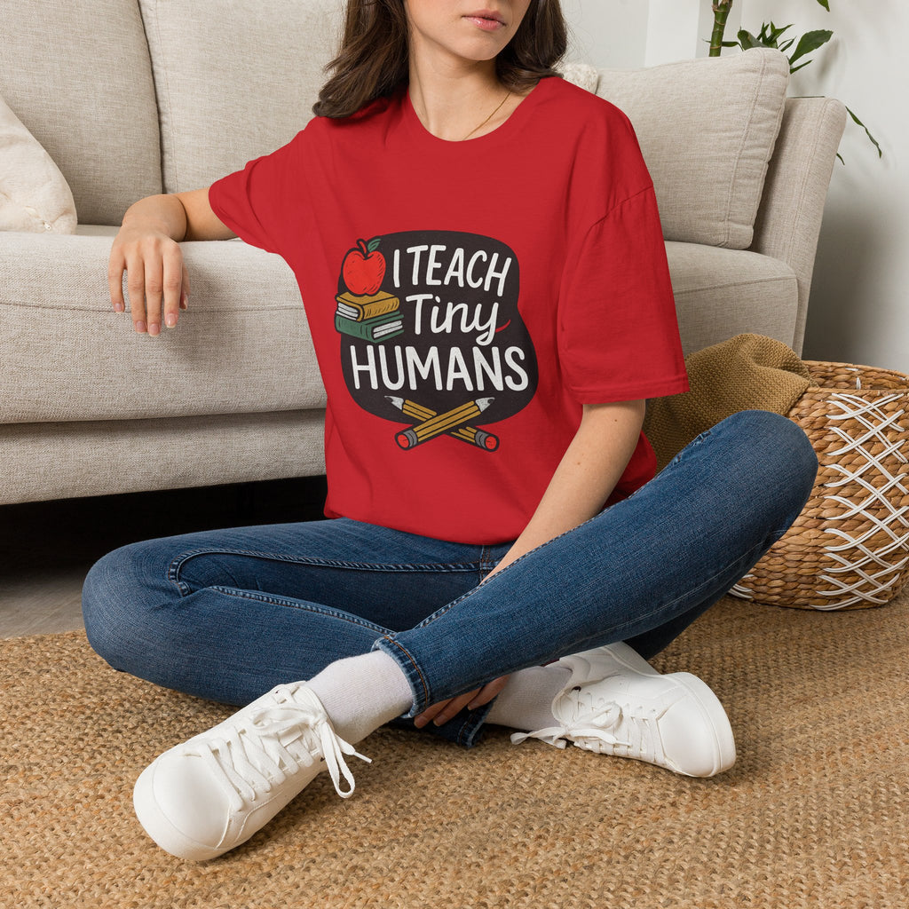 I Teach Tiny Humans T-Shirt, Preschool Teacher Shirt, Kindergarten Teacher Gift, Daycare Worker Tee, Early Childhood Educator