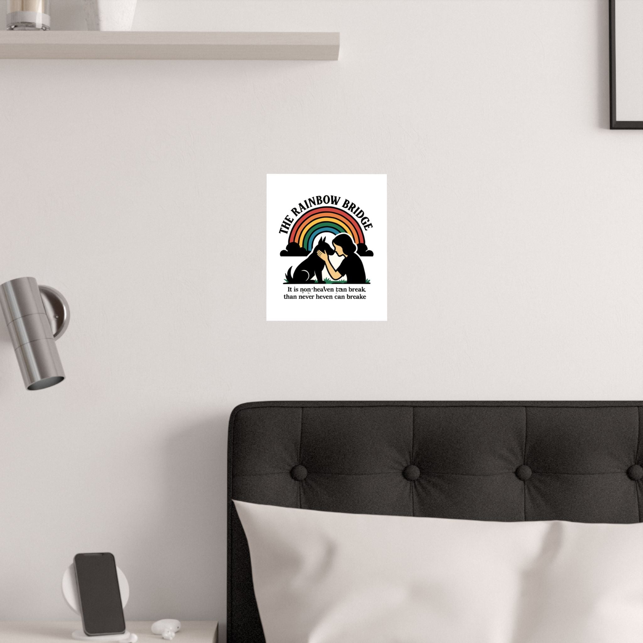 Rainbow Bridge Pet Memorial Print, Pet Loss Sympathy Gift, Dog Cat Memorial Wall Art, Pet Remembrance Poem, Grieving Pet Owner Gift