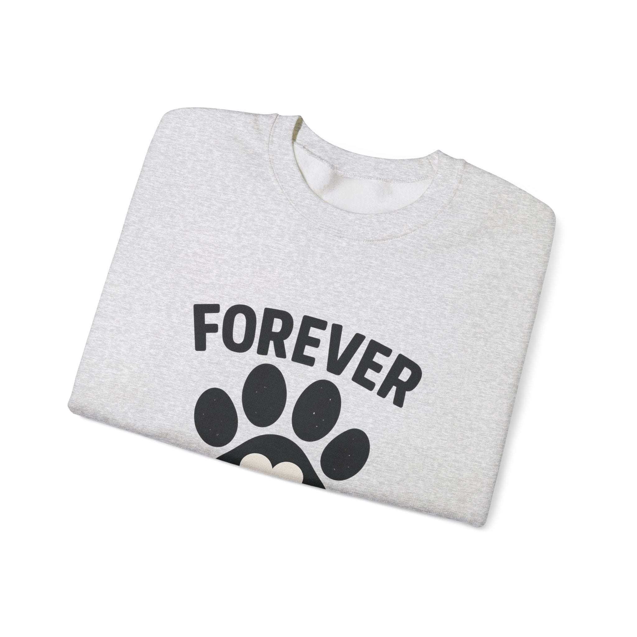 Pet Memorial Sweatshirt Forever in My Heart Paw Print Dog Cat Loss Remembrance Gift Sympathy Comfort Shirt Pet Loss Gift