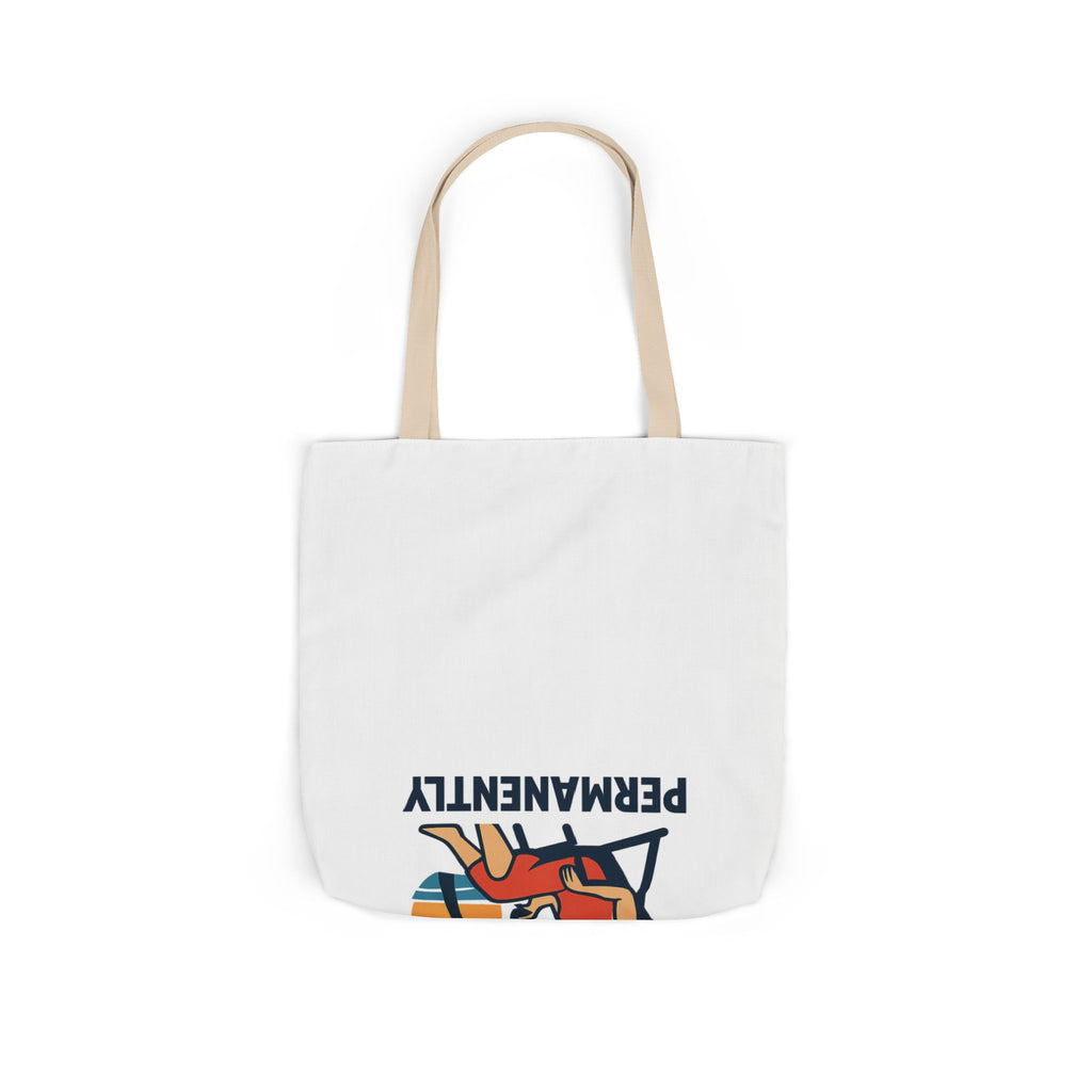 Out of Office Permanently Tote Bag, Retirement Gift for Women, Retiree Travel Bag, Funny Retirement Party Gift Coworker