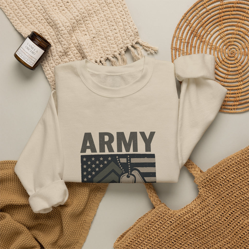 Army Strong Dad Sweatshirt, Military Father's Day Gift, Active Duty Dad Shirt, Army Dad Appreciation, Patriotic Military Family