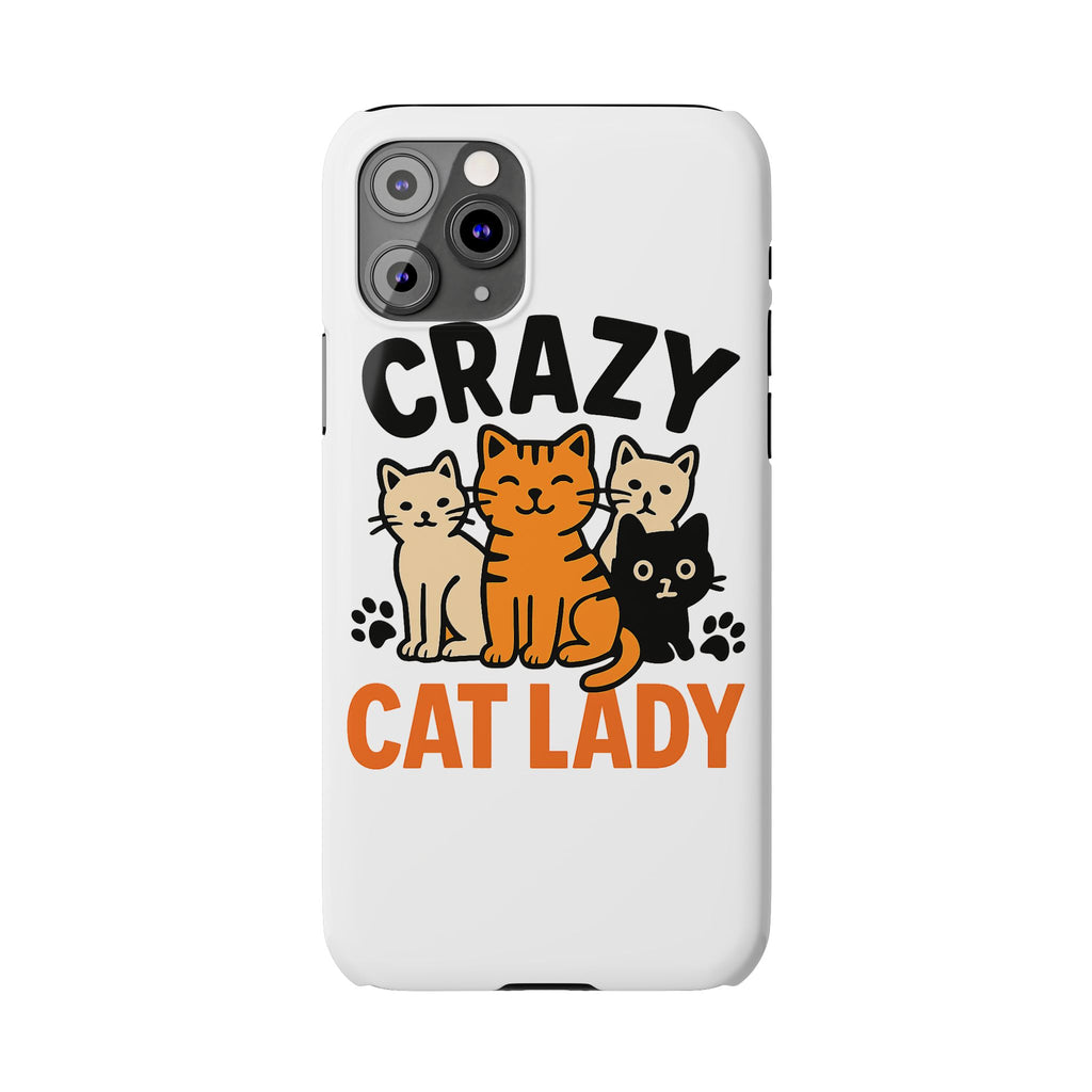 Crazy Cat Lady Phone Case, Funny Cat Lover Gift, Cat Mom Phone Case, Cat Lady Birthday Gift, Cute Cat Phone Case for Women