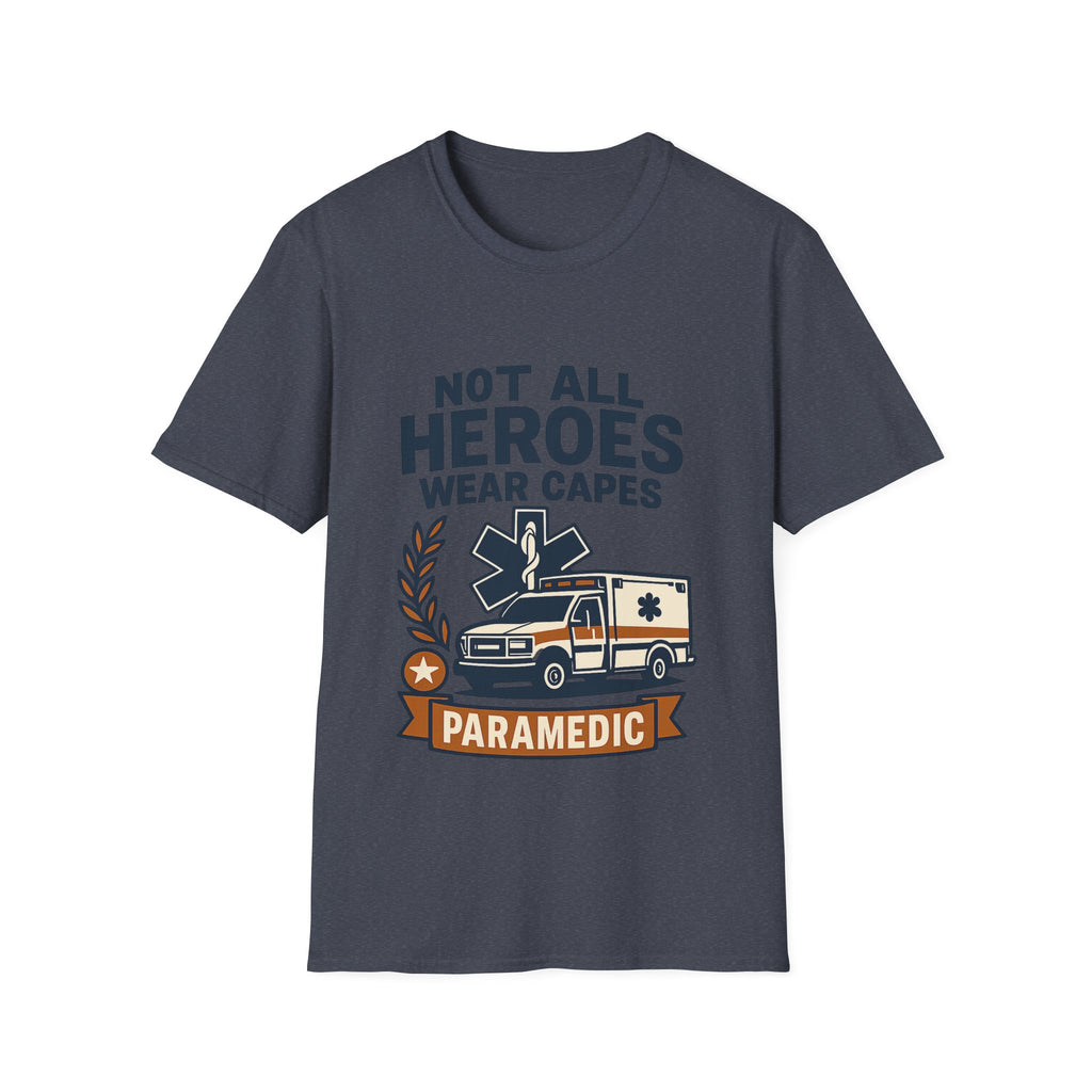 Not All Heroes Wear Capes Paramedic Shirt, EMS Appreciation Gift, Star of Life EMT Tshirt, Ambulance Driver Hero Shirt