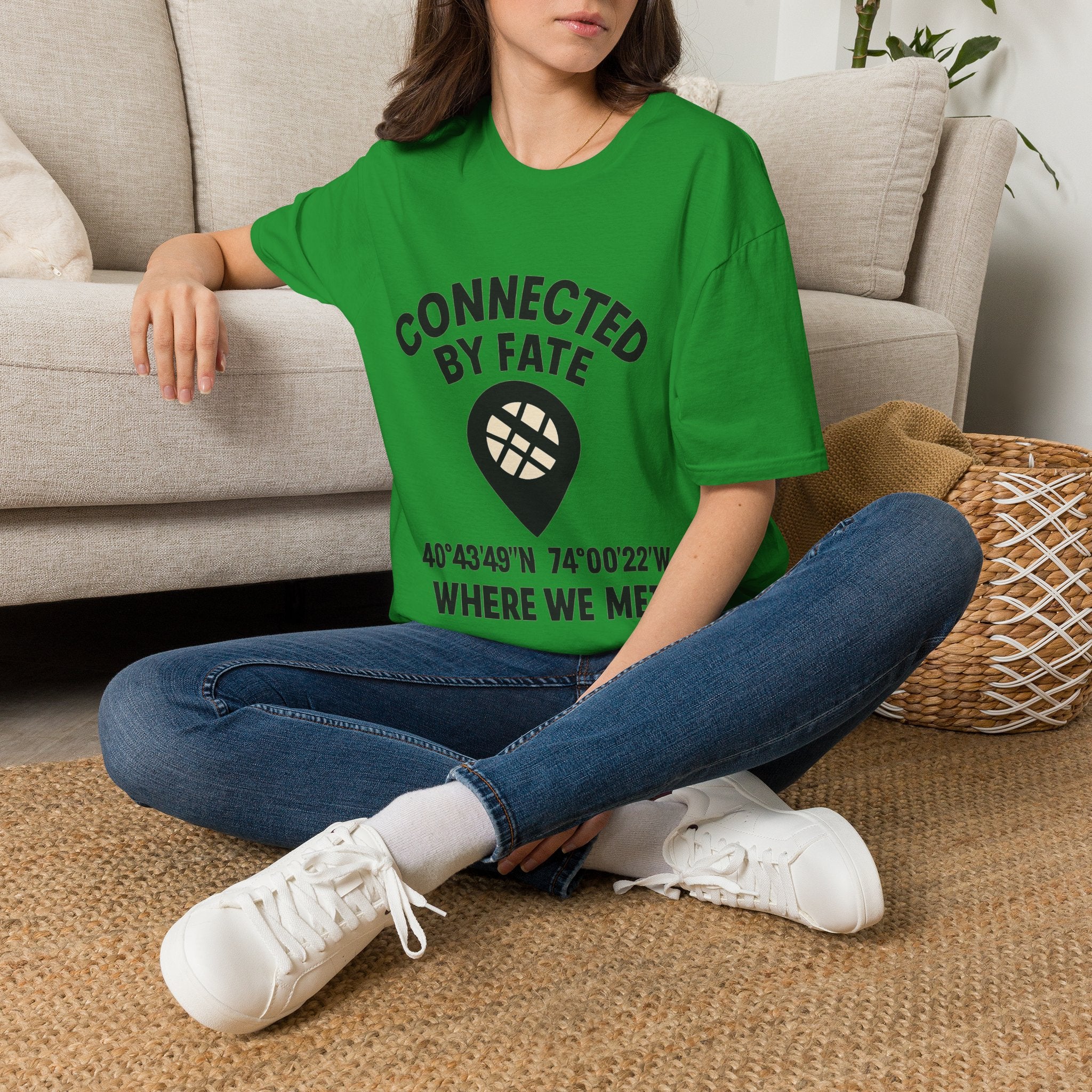Best Friend Coordinates Shirt | Matching BFF Tees Where We Met | Friendship Day Gift | Connected By Fate | Personalized Location