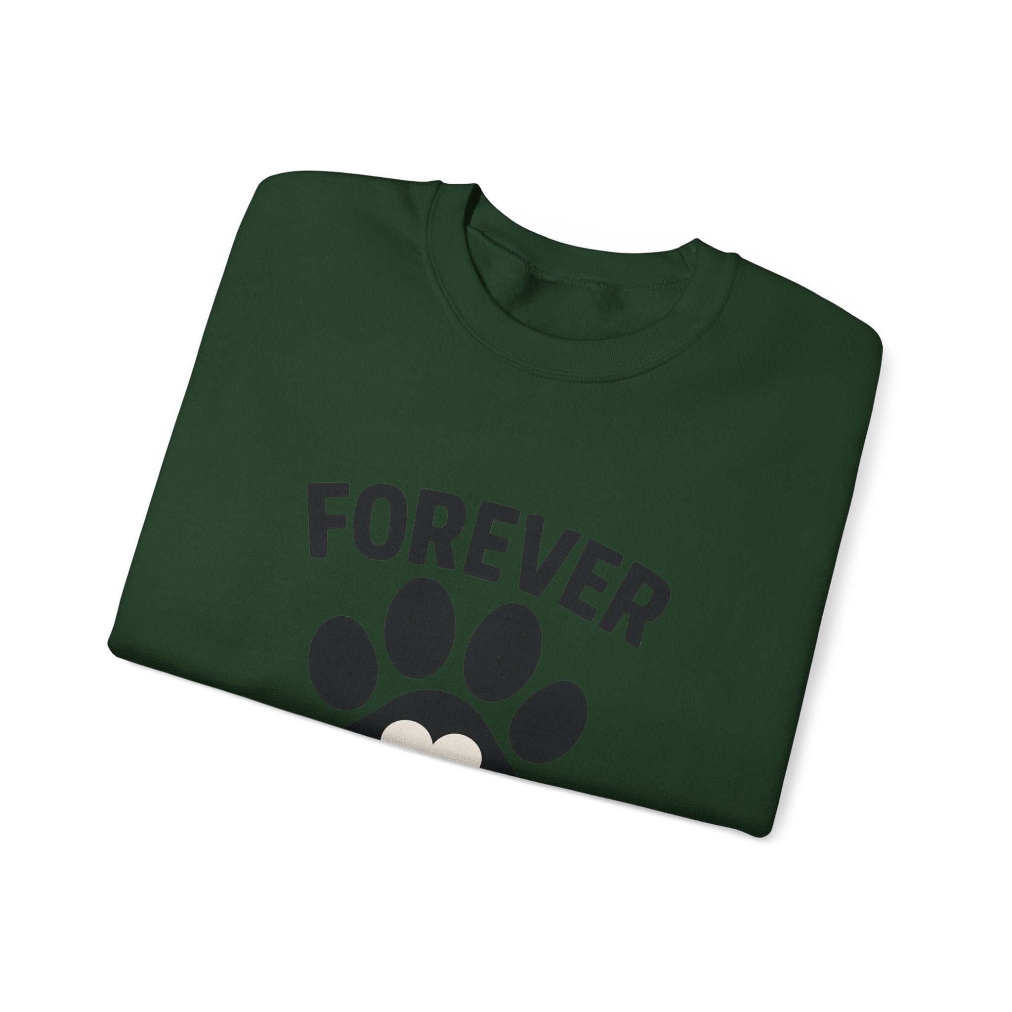 Pet Memorial Sweatshirt Forever in My Heart Paw Print Dog Cat Loss Remembrance Gift Sympathy Comfort Shirt Pet Loss Gift