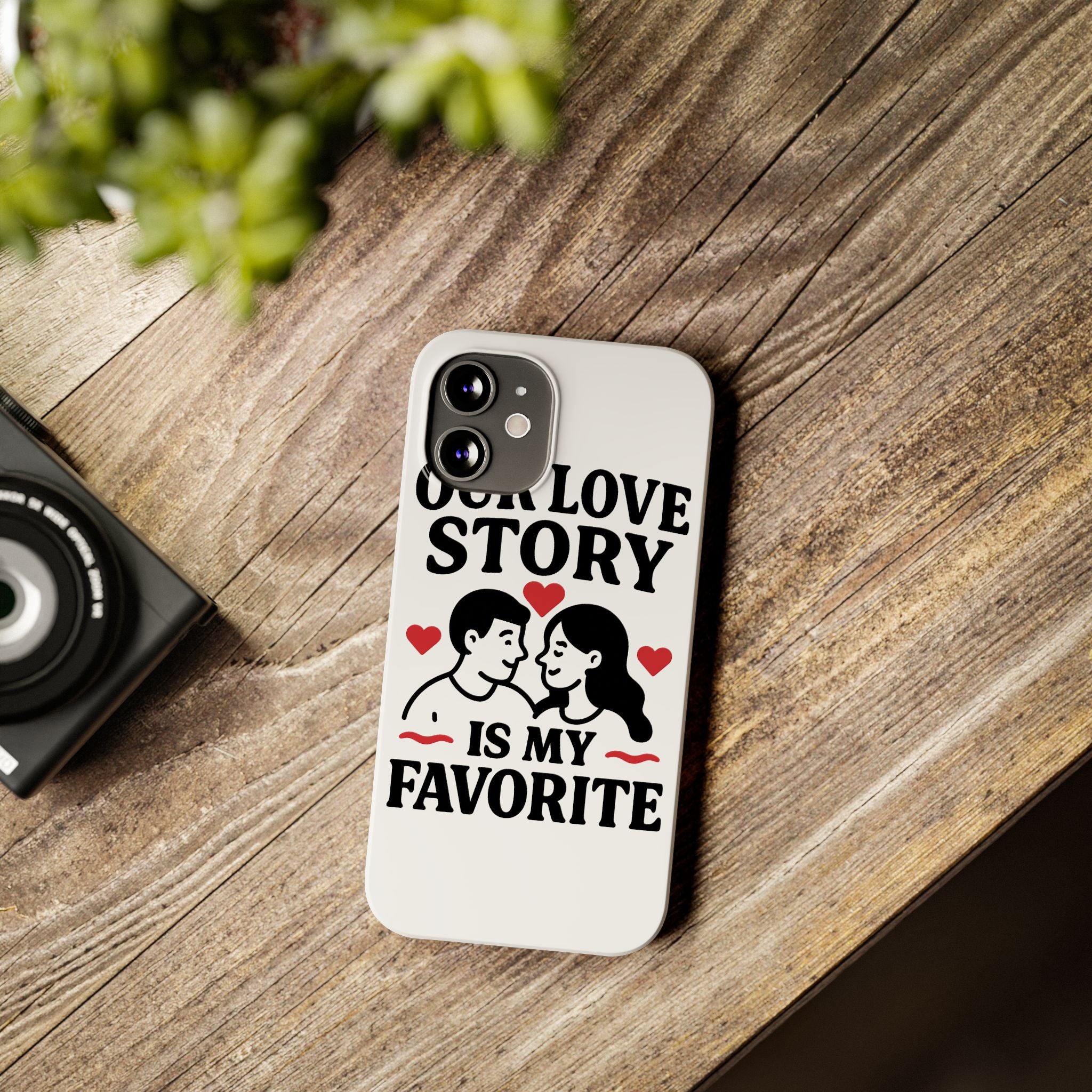 Love Story Phone Case Anniversary Gift for Wife Girlfriend Romantic Quote Couple iPhone Samsung Case Valentine's Day Gift