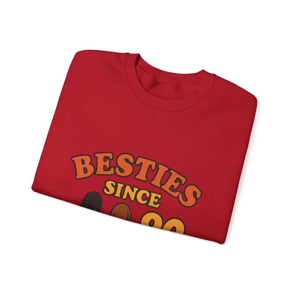 Besties Since Retro Years Sweatshirt 90s Nostalgia Best Friend Gift Friendship Anniversary Vintage Aesthetic Crewneck