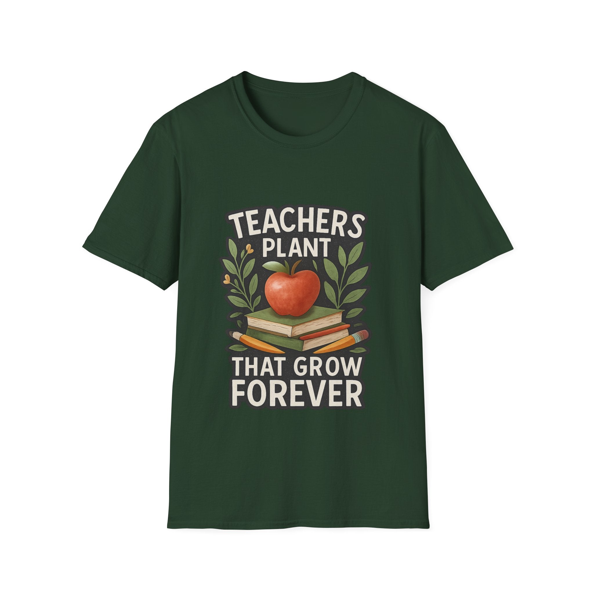 Teacher Appreciation Shirt Teachers Plant Seeds That Grow Forever Tee Gift for Teacher Watercolor Botanical Thank You Teacher Tshirt