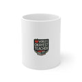 World's Okayest Teacher Mug Funny Teacher Gift Coffee Mug for Teachers Appreciation Week End of Year Christmas Gift