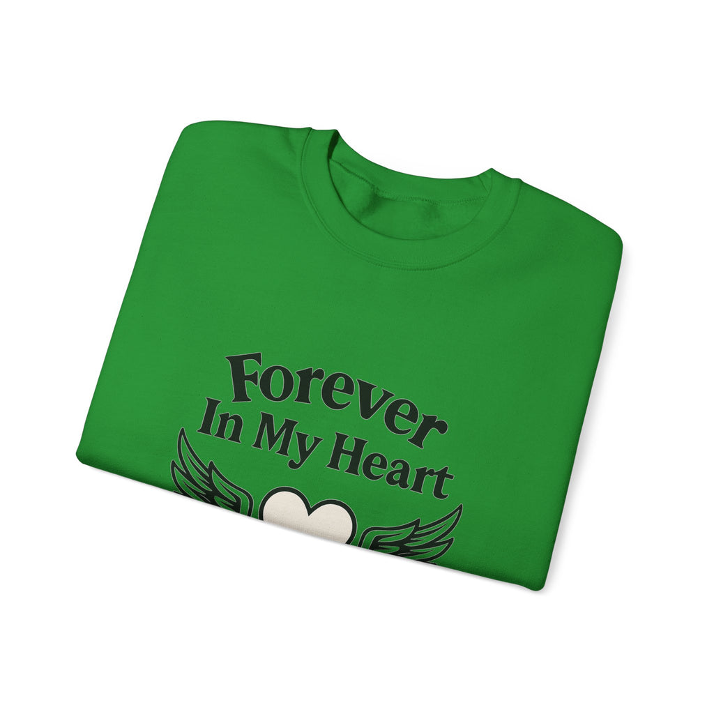 Forever In My Heart Memorial Sweatshirt Angel Wings Sympathy Gift Remembrance Clothing Loss of Loved One Grief Support Comfort