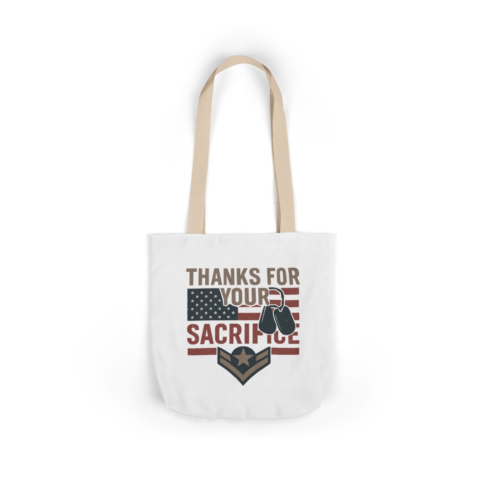 Thanks for Your Sacrifice Tote Bag Military Appreciation Gift Active Duty Service Member Honor Patriotic Gift USA Support Troops Bag