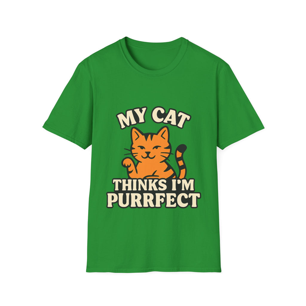 Cat Lover Shirt, My Cat Thinks I'm Purrfect T-Shirt, Funny Cat Owner Gift, Cat Mom Tee, Cat Dad Shirt, Crazy Cat Lady