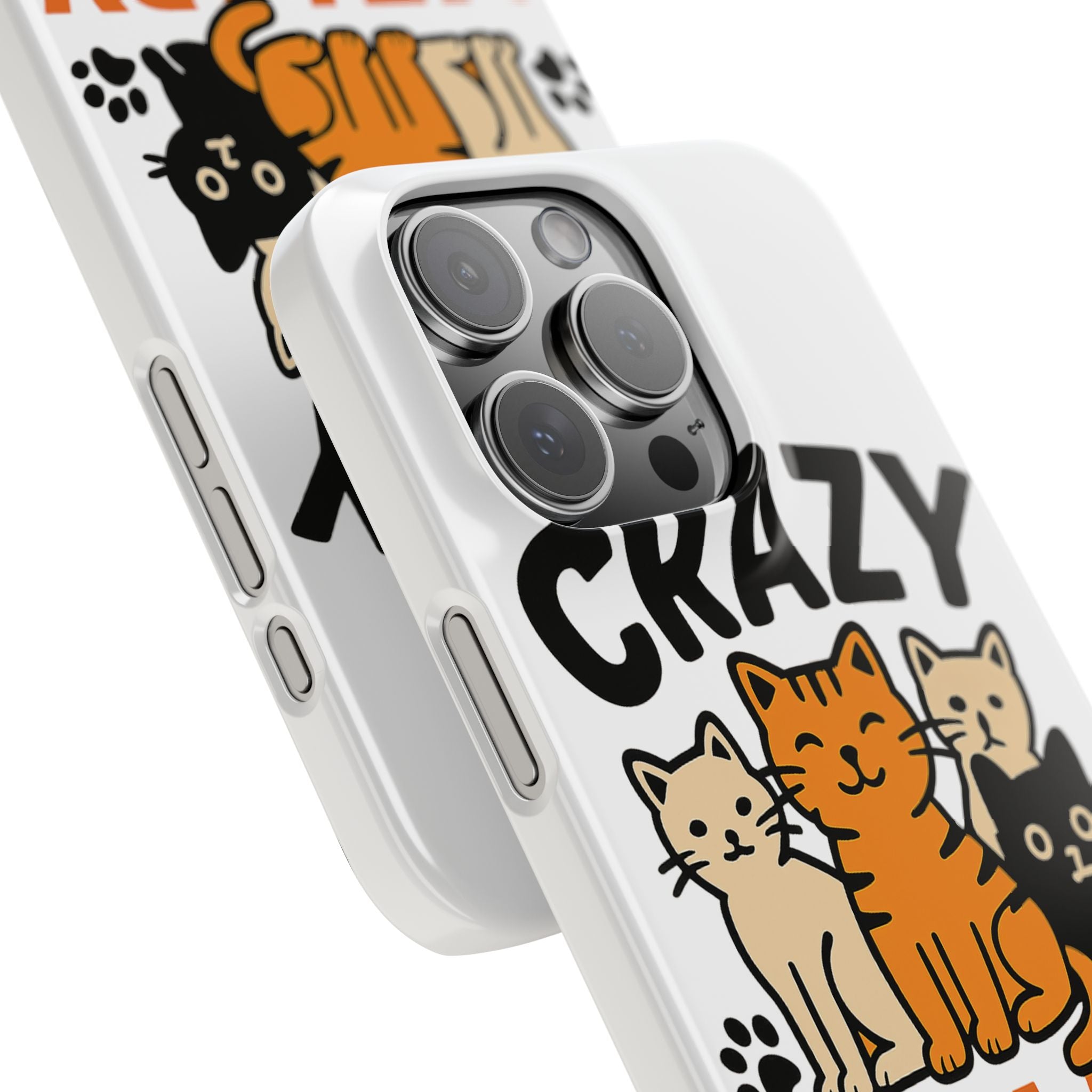 Crazy Cat Lady Phone Case, Funny Cat Lover Gift, Cat Mom Phone Case, Cat Lady Birthday Gift, Cute Cat Phone Case for Women