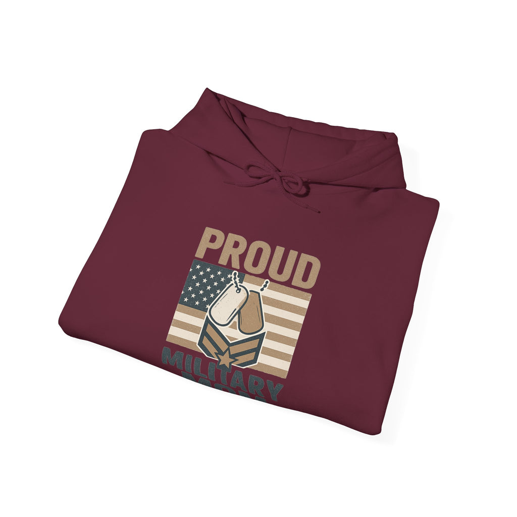 Proud Military Mom Hoodie, Strong Heart Army Mom Gift, Navy Mom Sweatshirt, Air Force Marine Mom, Service Member Mother Apparel