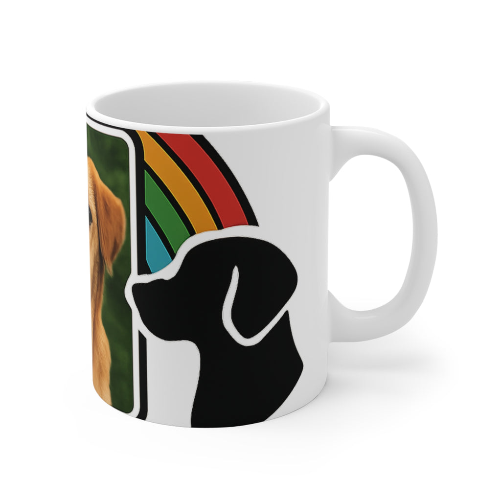 Pet Memorial Mug Custom Photo, Forever in My Heart Dog Cat Loss Gift, Personalized Rainbow Bridge Coffee Cup, Pet Remembrance Keepsake