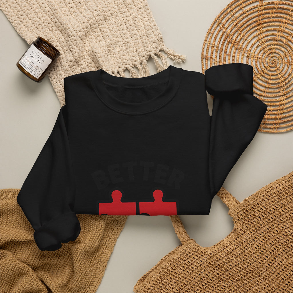 Couple Sweatshirt Better Together Puzzle Pieces Matching Sweatshirts Anniversary Gift for Couples Relationship Gift Valentine's Day
