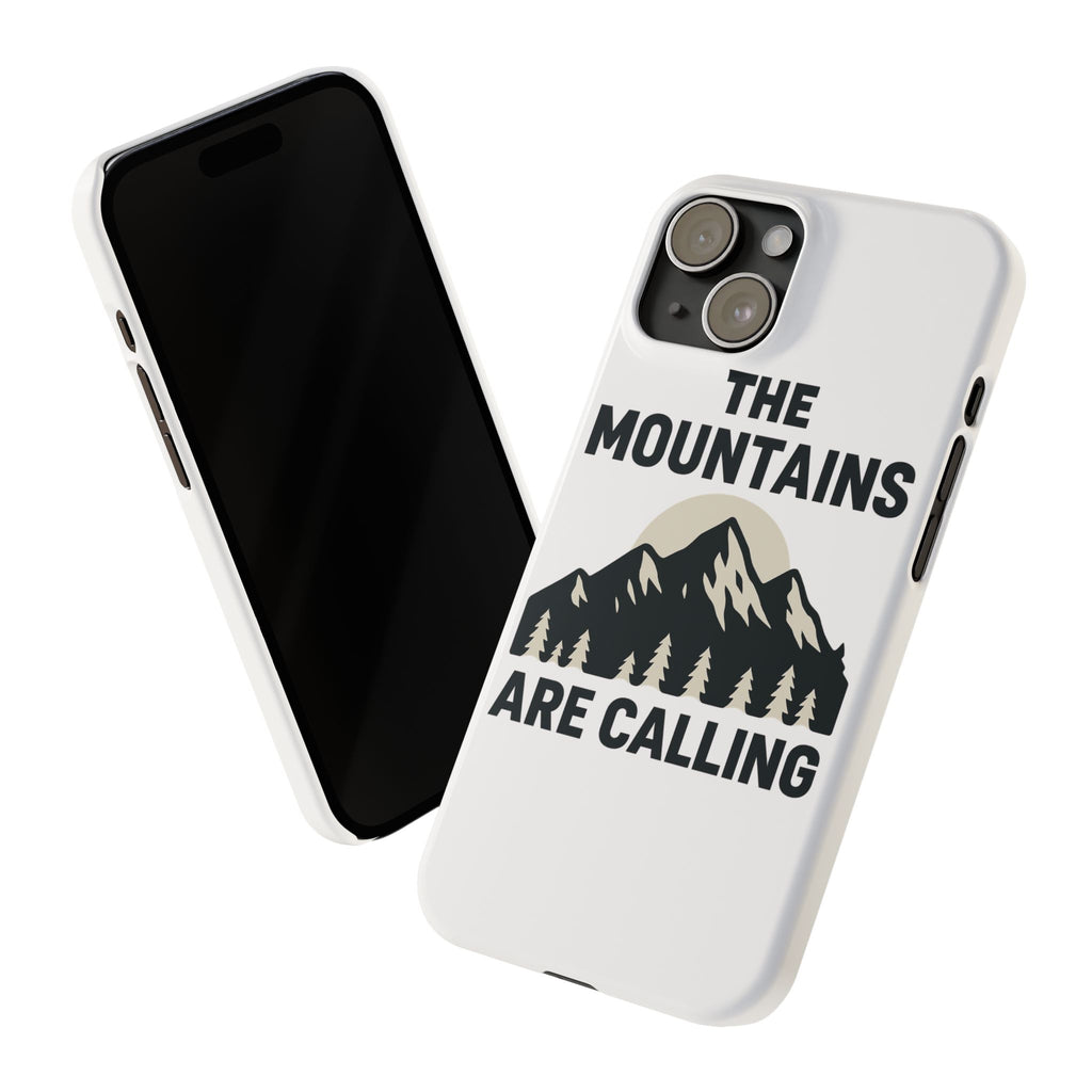 Mountains Are Calling Phone Case, Minimalist Mountain Range Silhouette, Nature Lover Gift, Hiker Adventure Outdoor Enthusiast