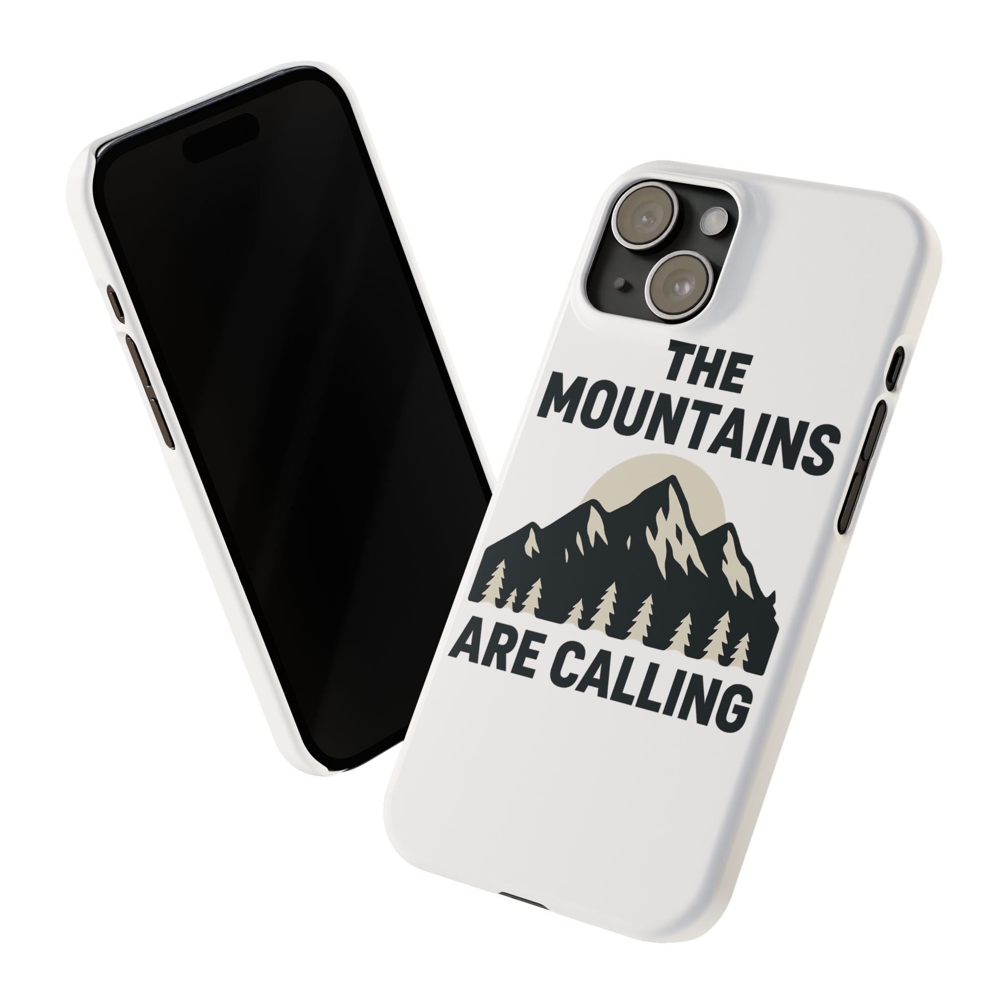 Mountains Are Calling Phone Case, Minimalist Mountain Range Silhouette, Nature Lover Gift, Hiker Adventure Outdoor Enthusiast