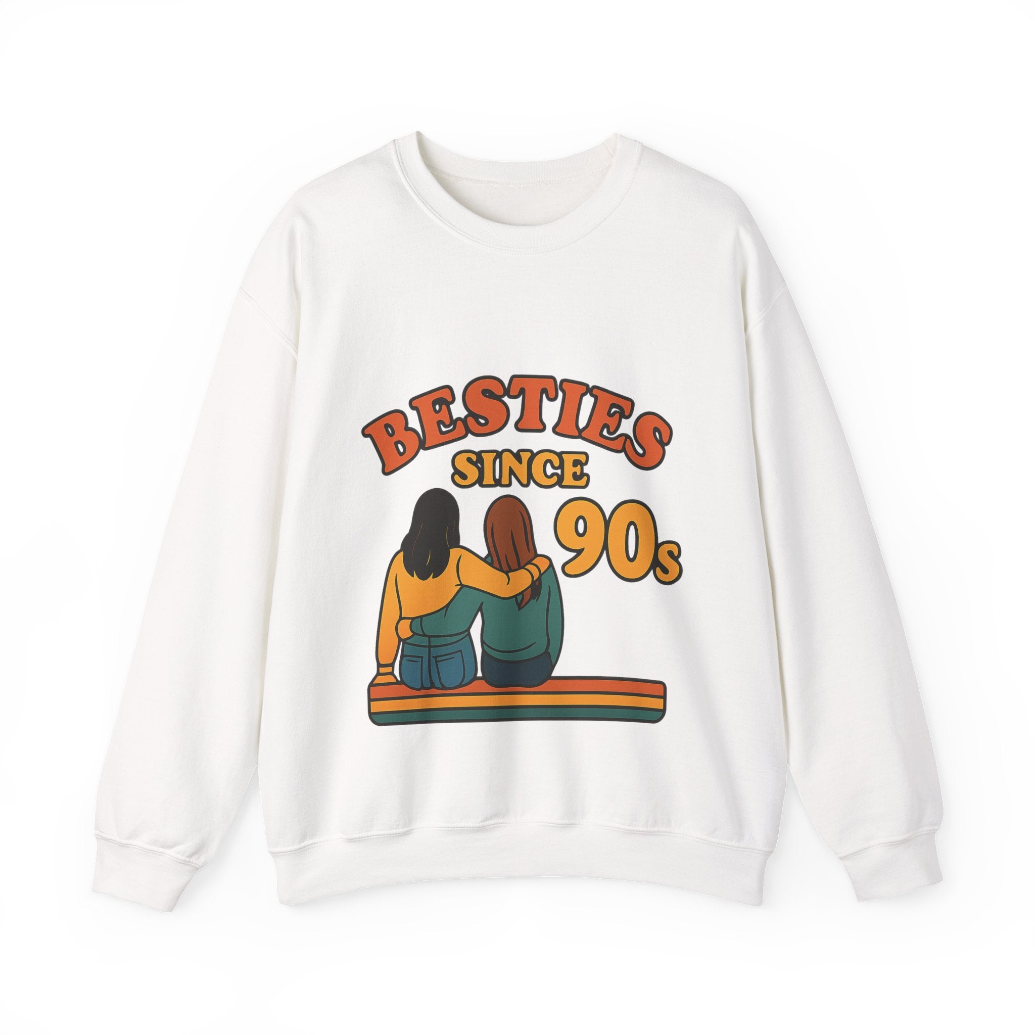 Besties Since Retro Years Sweatshirt 90s Nostalgia Best Friend Gift Friendship Anniversary Vintage Aesthetic Crewneck